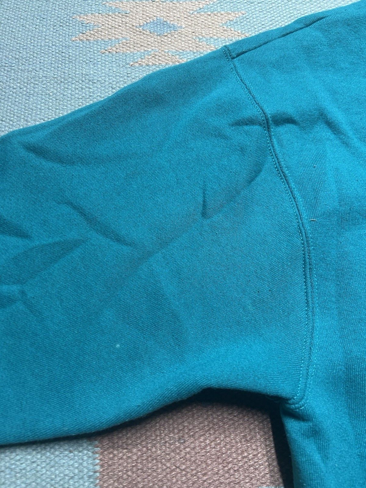 Vintage Vtg 80s crewneck sweatshirt BVD blank teal turquoise medium Size US M / EU 48-50 / 2 - 5 Thumbnail