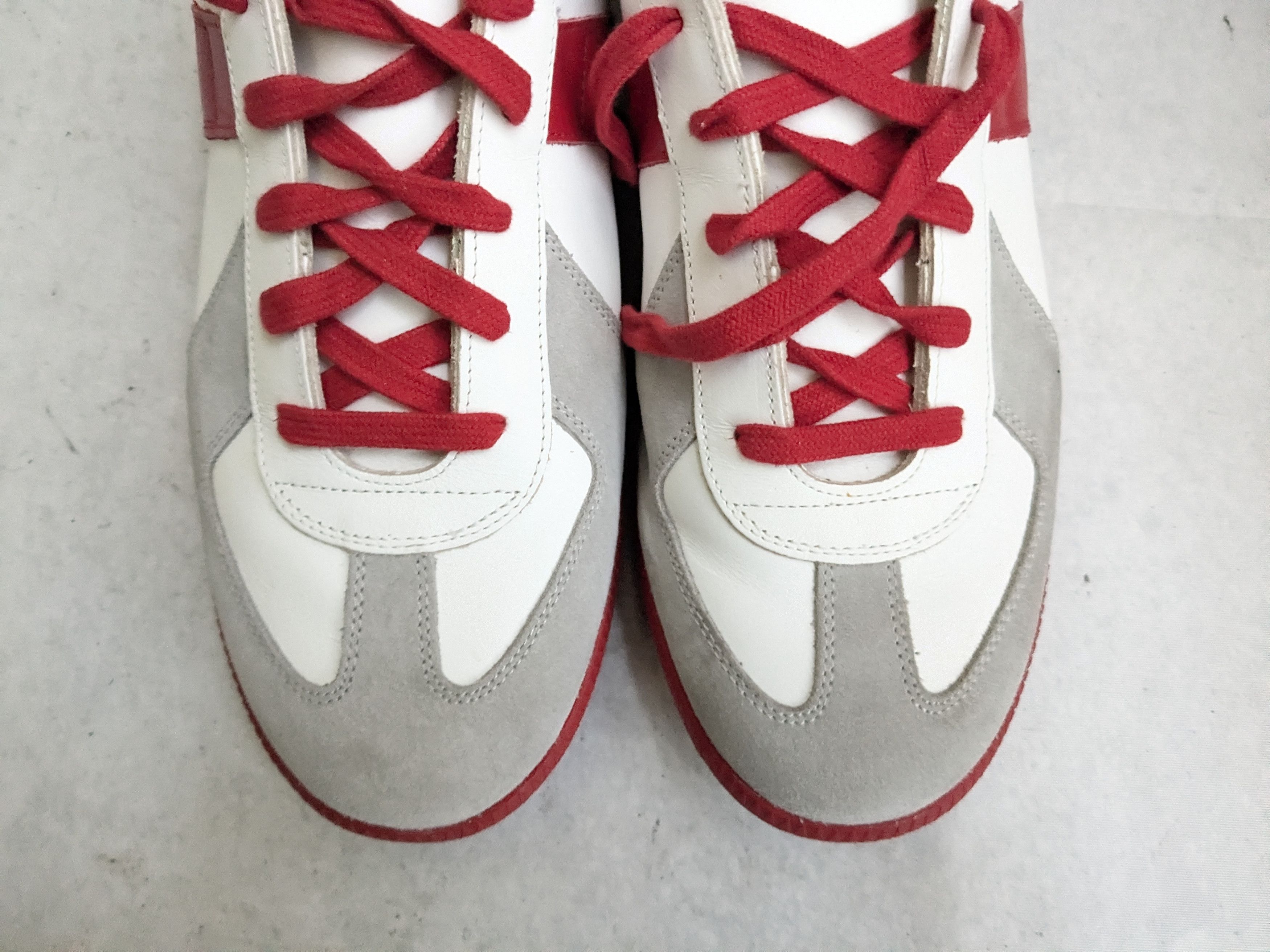 Maison Margiela Maison Margiela Replica GAT White Gray Red 13 46 Low Tops Size US 13 / EU 46 - 2 Thumbnail