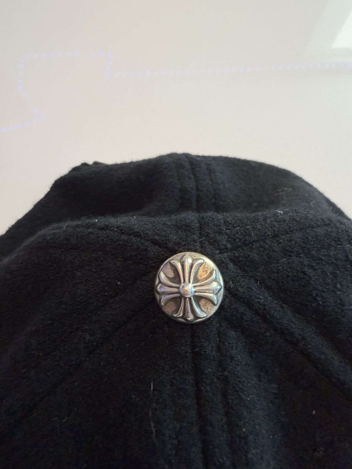 Chrome Hearts Chrome Hearts Black Wool CH Hat Size ONE SIZE - 3 Thumbnail