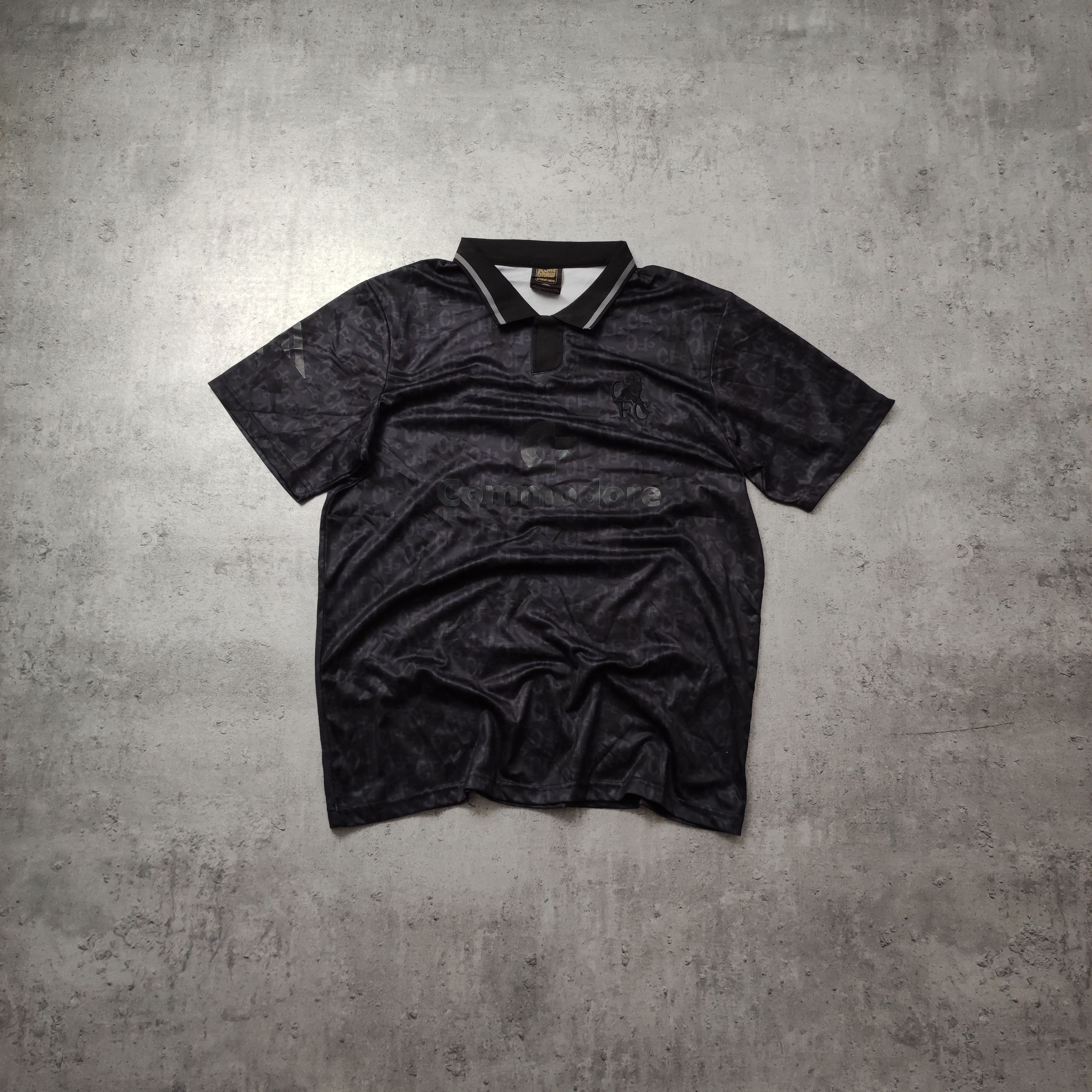 Vintage RARE 1992 Chelsea London Blackout Comodore Football Kit Size US XL / EU 56 / 4 - 1 Thumbnail