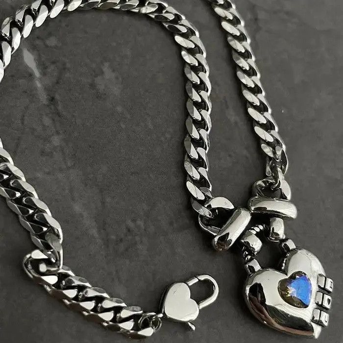 Jewelry Love Pendant Y2k Punk Gothic Necklaces Size ONE SIZE - 8 Thumbnail