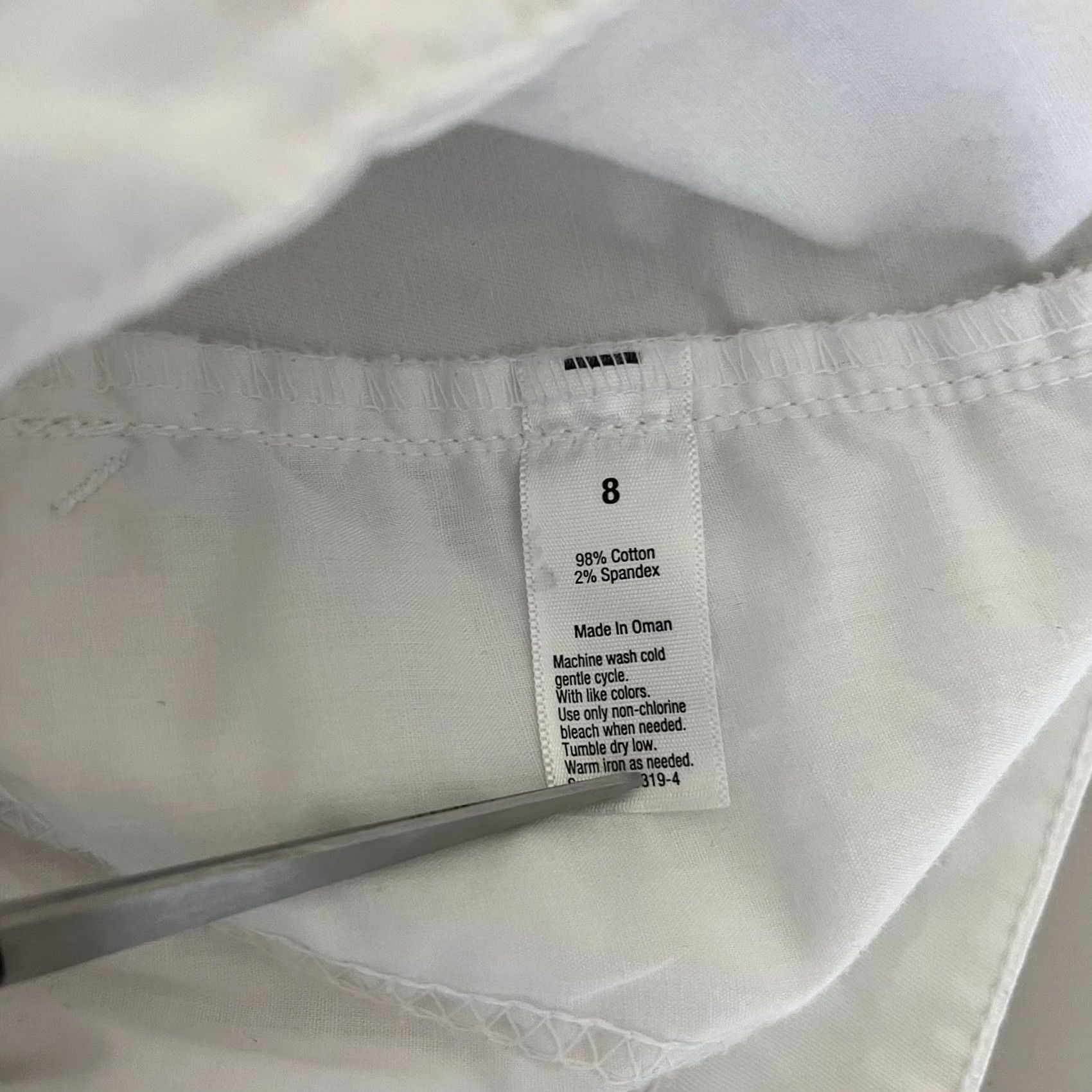 Vintage ana A New Approach Bermuda Shorts White Stretch Cotton Casual Womens Size 8 Quiet Vintage? (Note: No, not vintage) Size 30" / US 8 / IT 44 - 5 Thumbnail