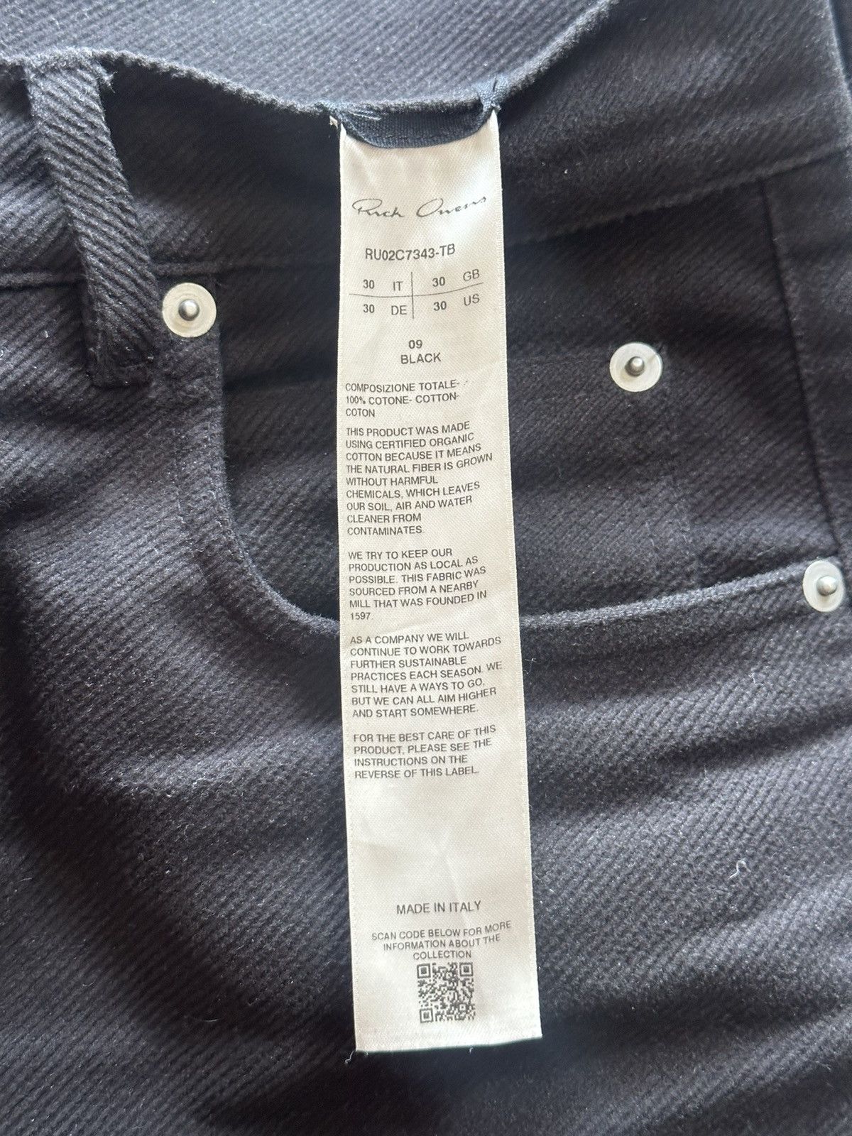Rick Owens Rick Owens FW23 Bolans Banana cut Size US 30 / EU 46 - 4 Thumbnail