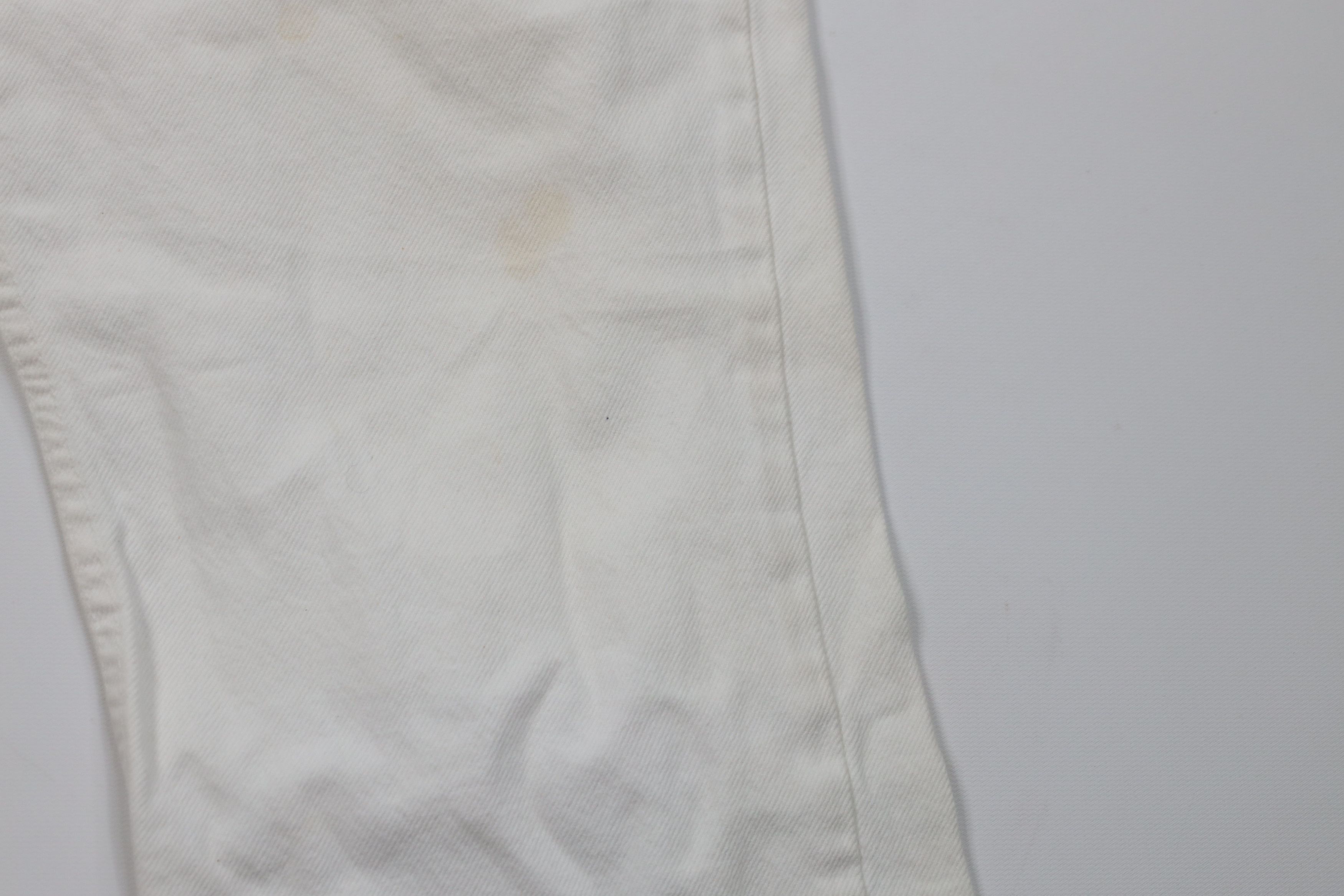 Levi's Vintage Y2K 2001 Levis 505 Regular Straight Jeans White USA Size US 34 / EU 50 - 6 Thumbnail
