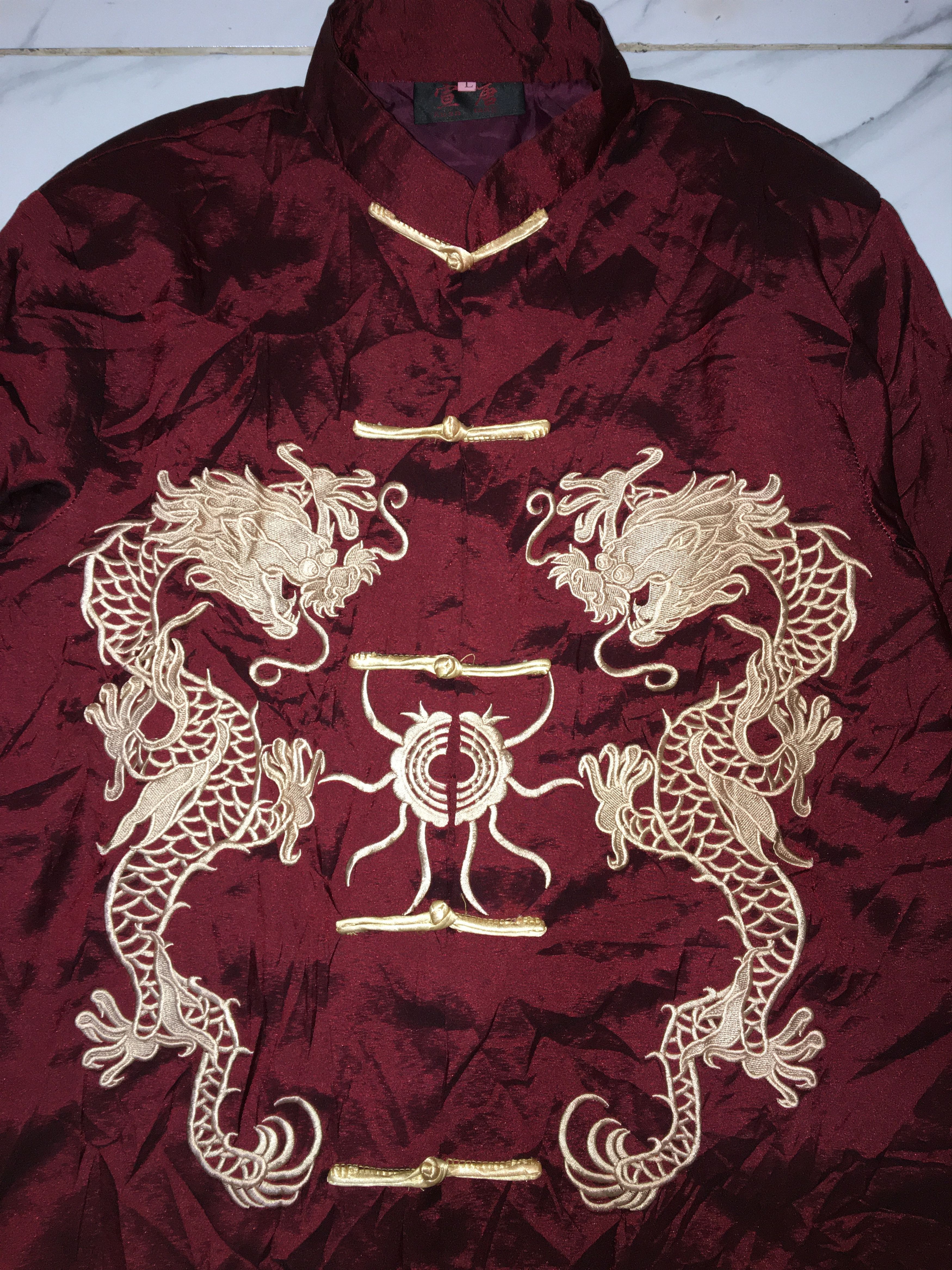 Japanese Brand NEW CHINESE ORIENTAL SILK KUNGFU Size US L / EU 52-54 / 3 - 2 Thumbnail
