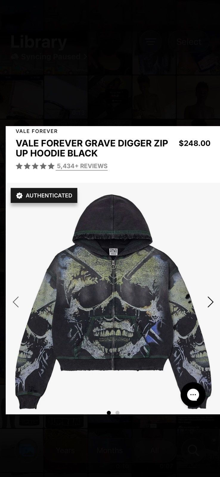 Vale Vale Forever Gravedigger Zip Up Size US M / EU 48-50 / 2 - 7 Thumbnail