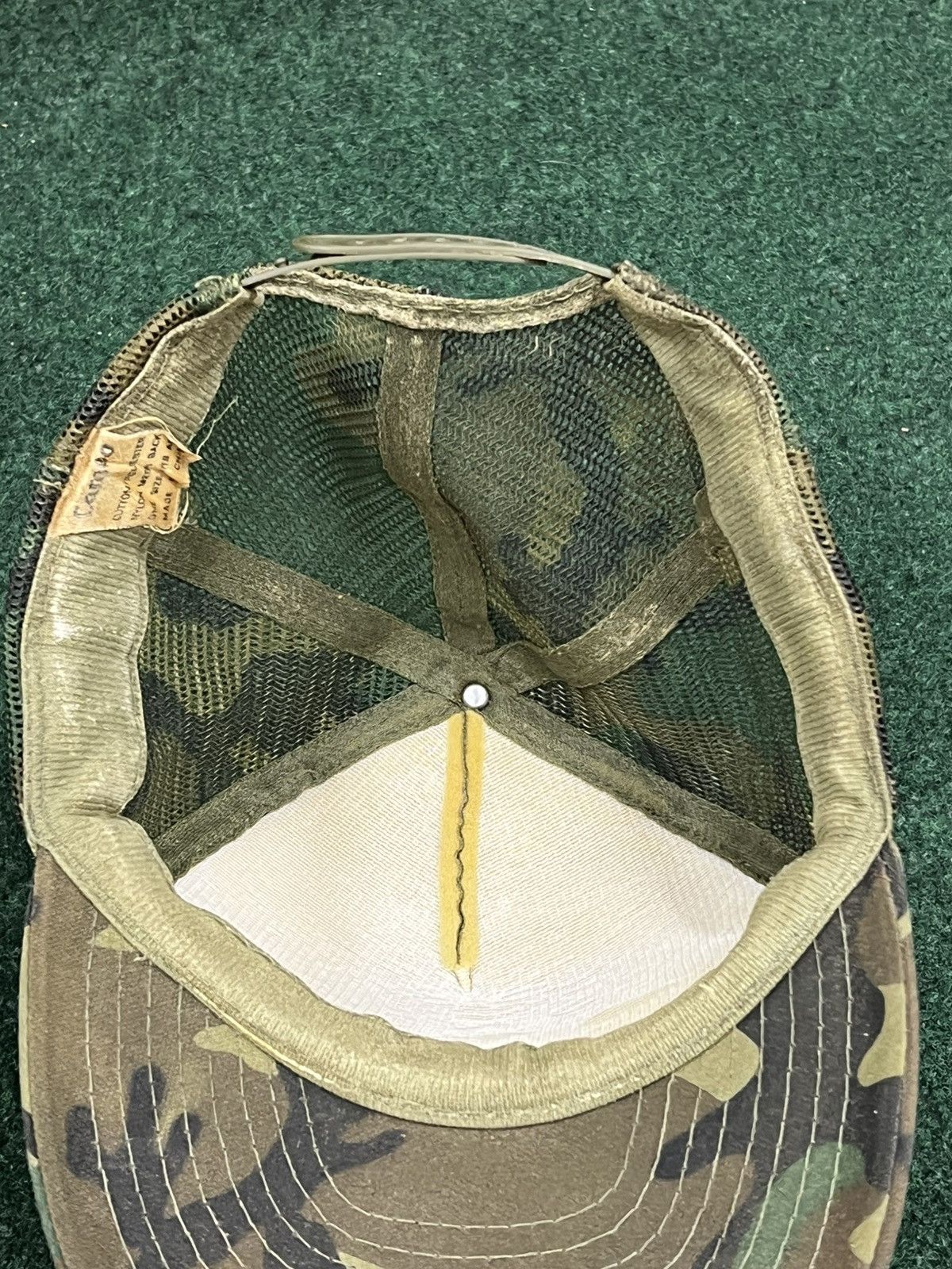 Vintage Vintage 80s Retired Camo Trucker Hat Size ONE SIZE - 5 Thumbnail