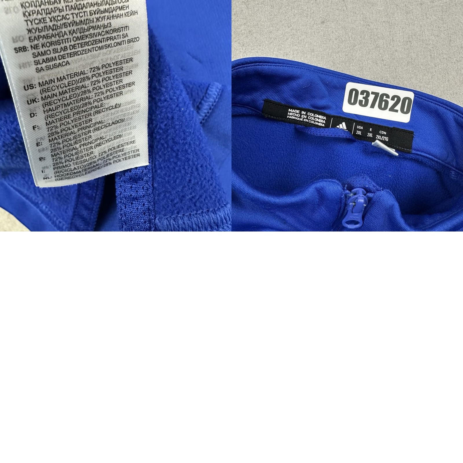 Adidas Adidas Pullover Sweatshirt Men 2XL Blue 1/4 Zip Golf Sports Solid Casual Collared Knit Logo Size US XXL / EU 58 / 5 - 8 Thumbnail