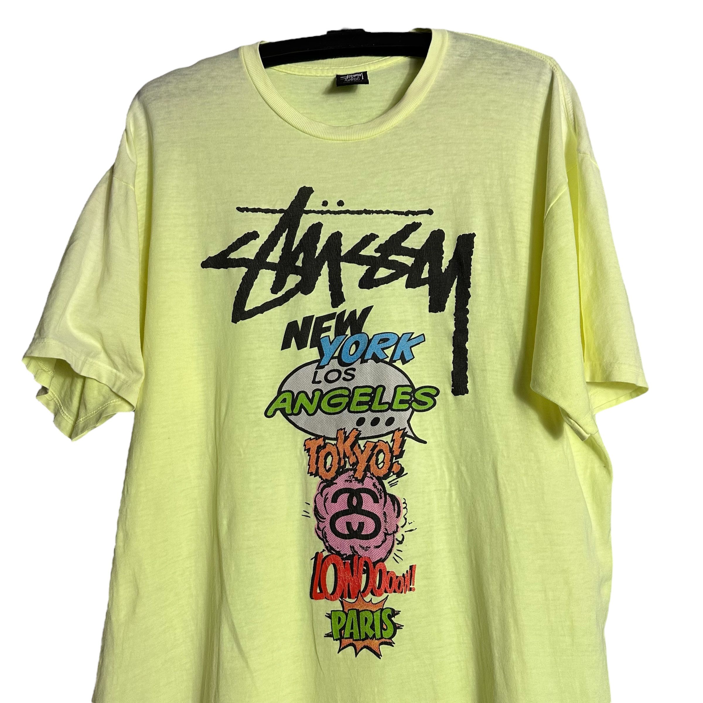 Stussy 🔥RARE🔥Vintage Stussy World Tour T-shirt Size US XL / EU 56 / 4 - 2 Thumbnail