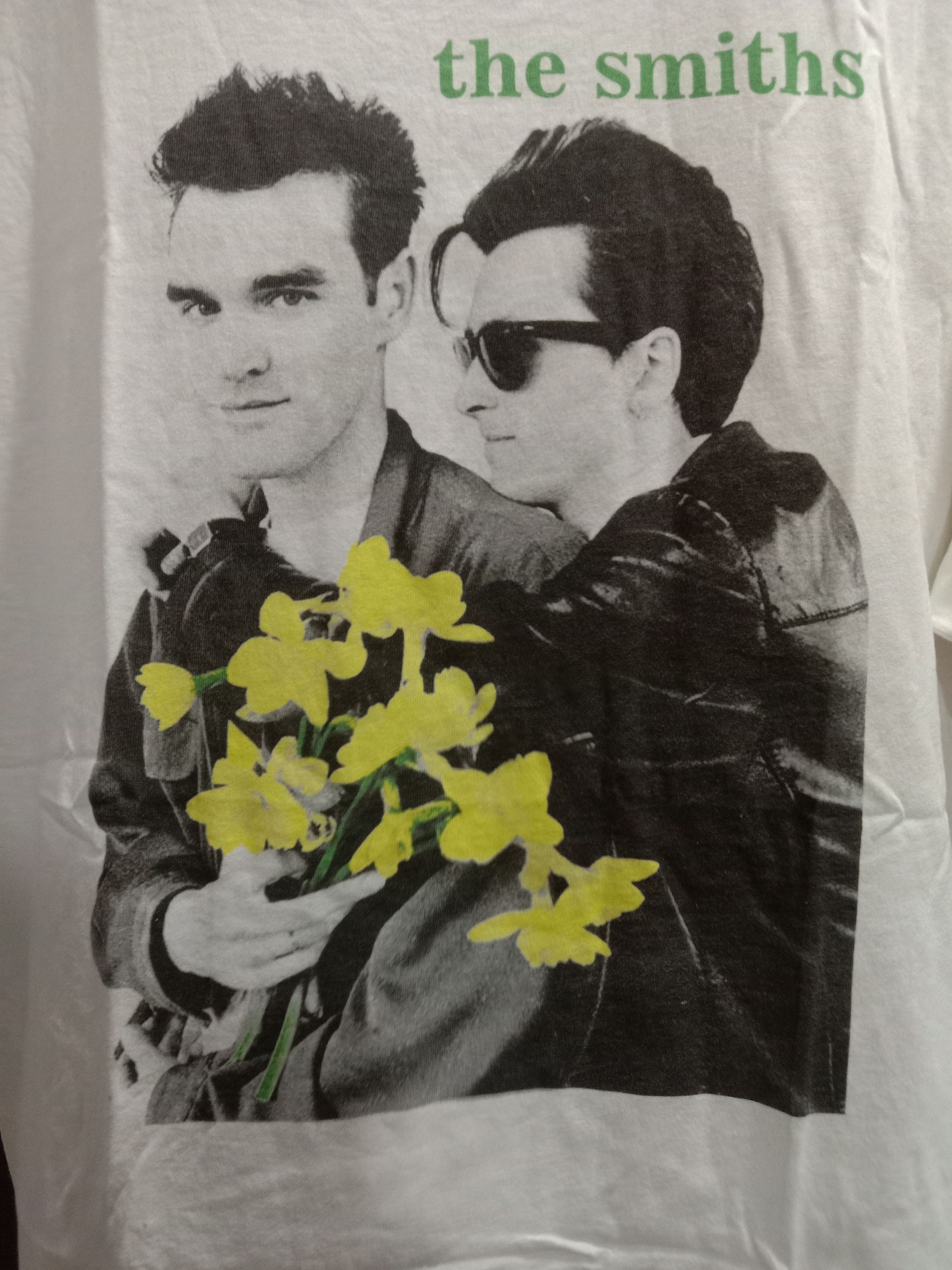 image of Band Tees x The Smiths Morrissey T Shirt in White, Men's (Size XL)