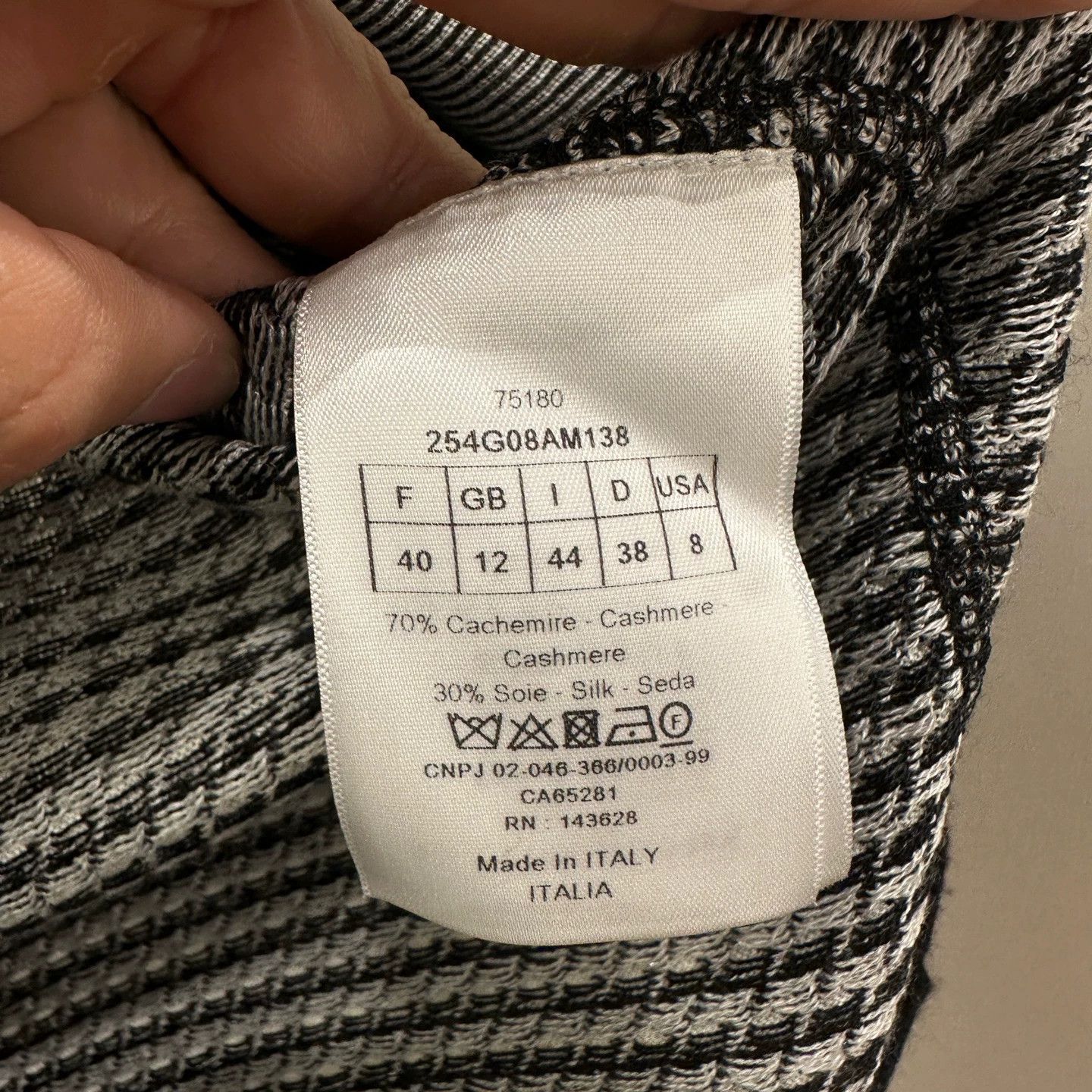 Christian Dior Monsieur Dior mar209 houndstooth bee cashmere cardigan 40 Size M / US 6-8 / IT 42-44 - 4 Thumbnail