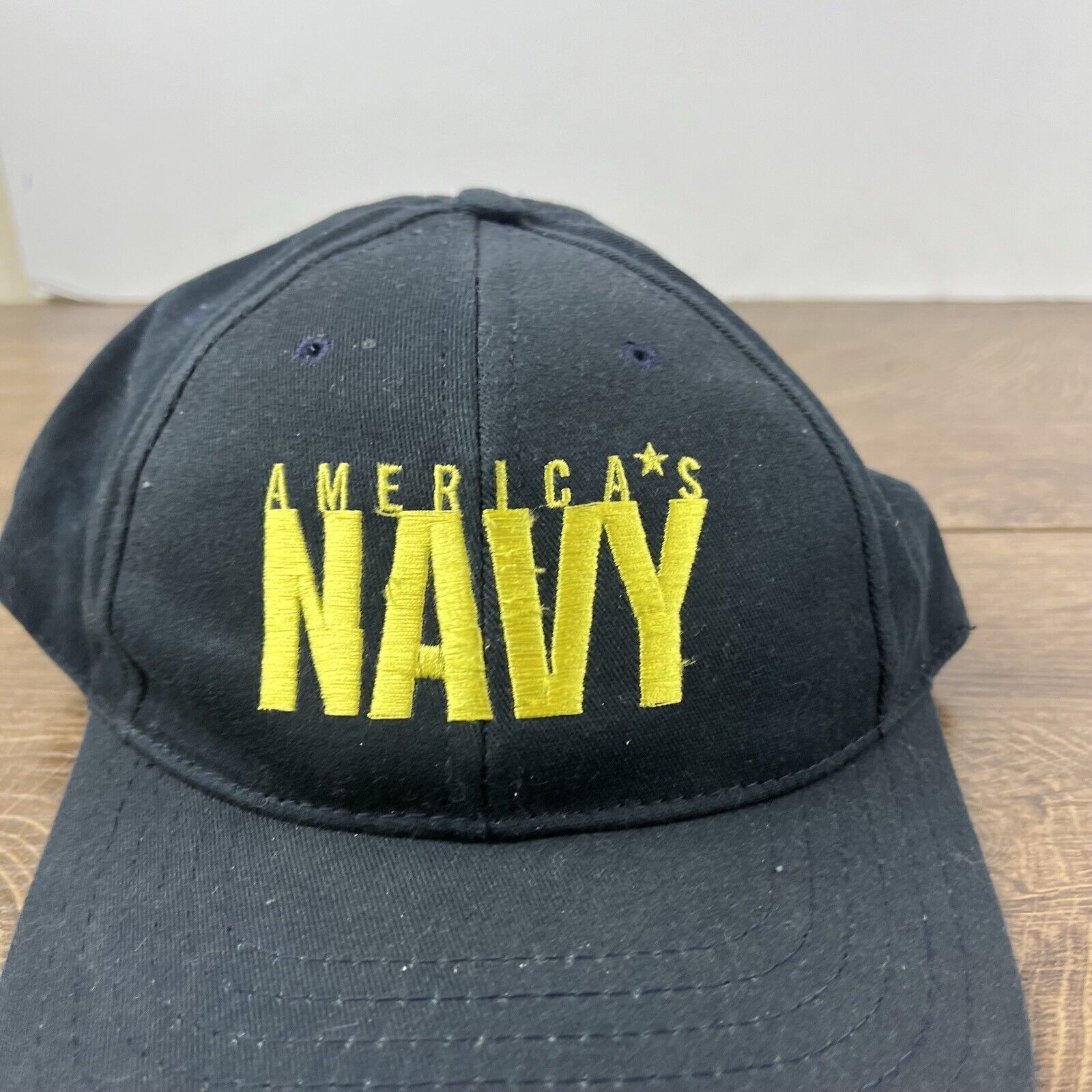 Other America's Navy Hat US Navy Hat Black Cap Hat Adjustable Hat Size ONE SIZE - 6 Thumbnail