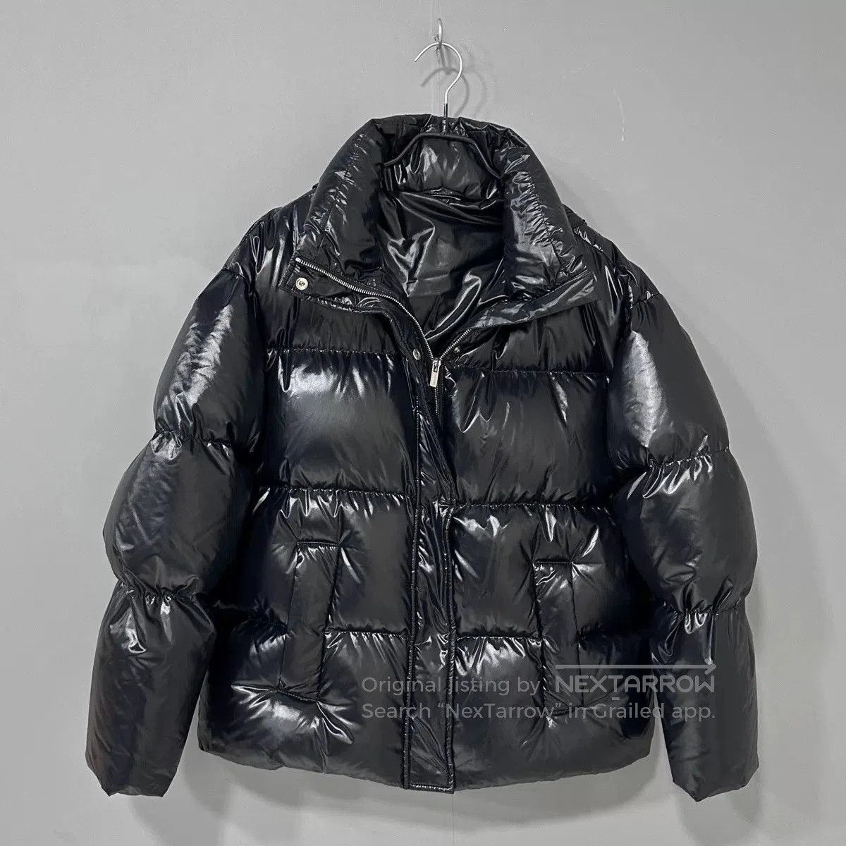 Miu Miu miumiu black logo puffer jacket. Size M / US 6-8 / IT 42-44 - 2 Thumbnail