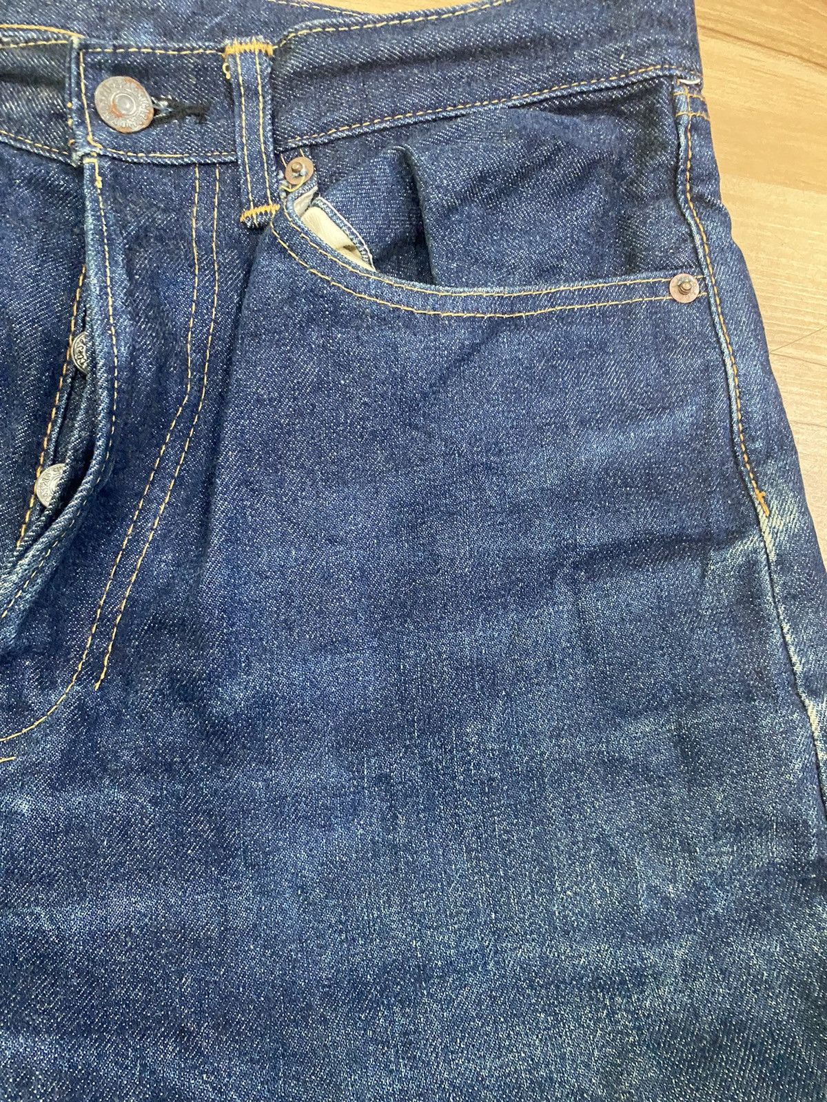 Harley Davidson × Sugar Cane Vintage Harley Davidson X Sugarcane denim selvedge jeans Size US 30 / EU 46 - 12 Thumbnail