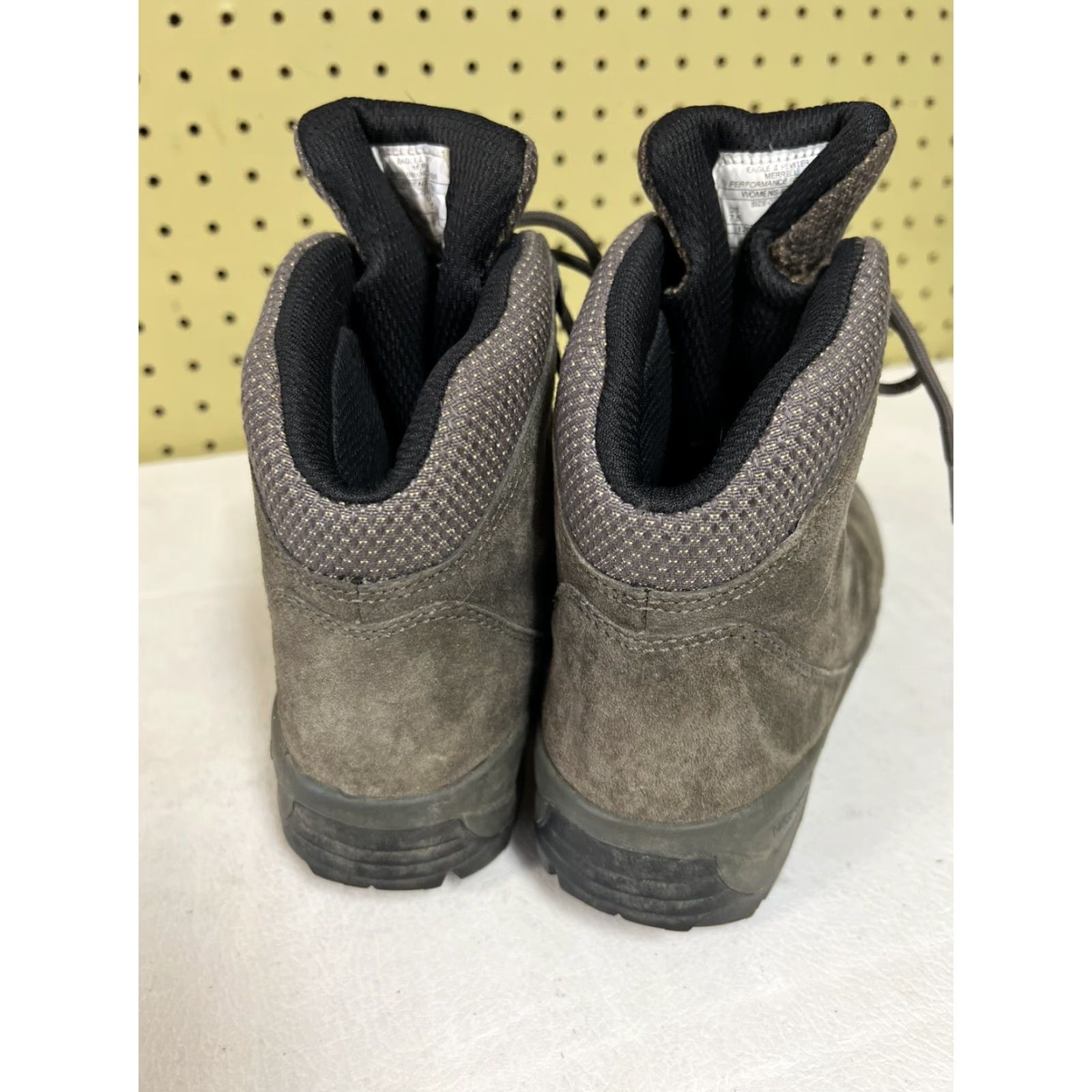 Merrell Merrell Eagle II Pewter Nubuck Leather Hiking Boots Vibram Women's 7.5 Euro 38 Boots Mid-Calf Pewter Womens Vibram Size US 8 / IT 38 - 2 Thumbnail