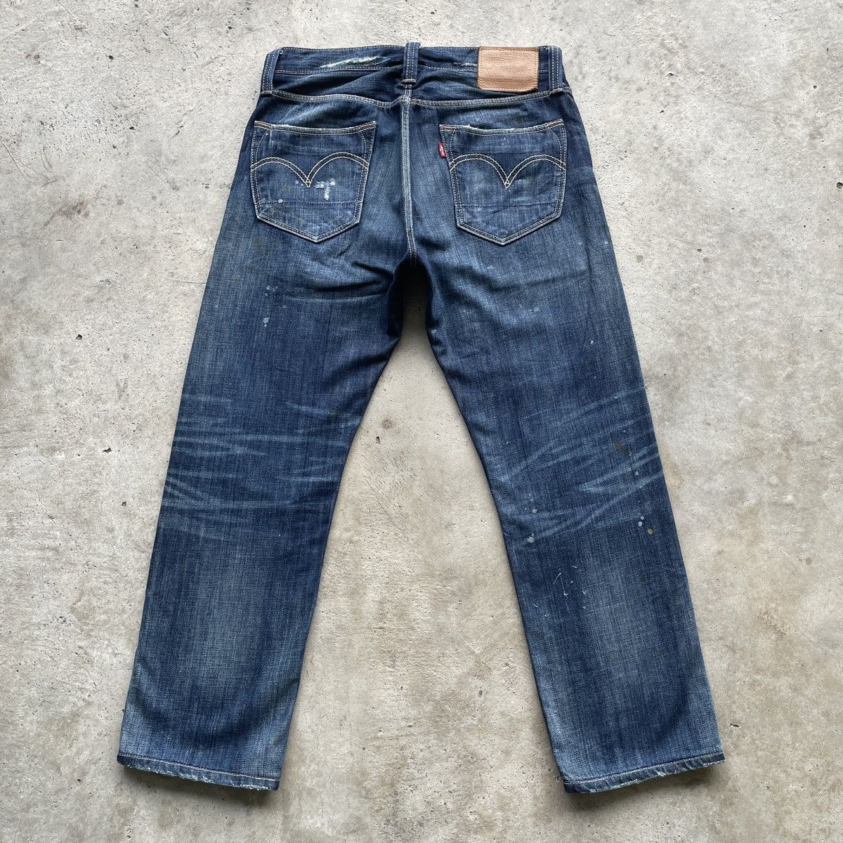 Jean × Levi's × Vintage RARE💥 Vintage Levi’s 505 Distressed Faded Denim Jeans Pants Size US 31 - 13 Thumbnail