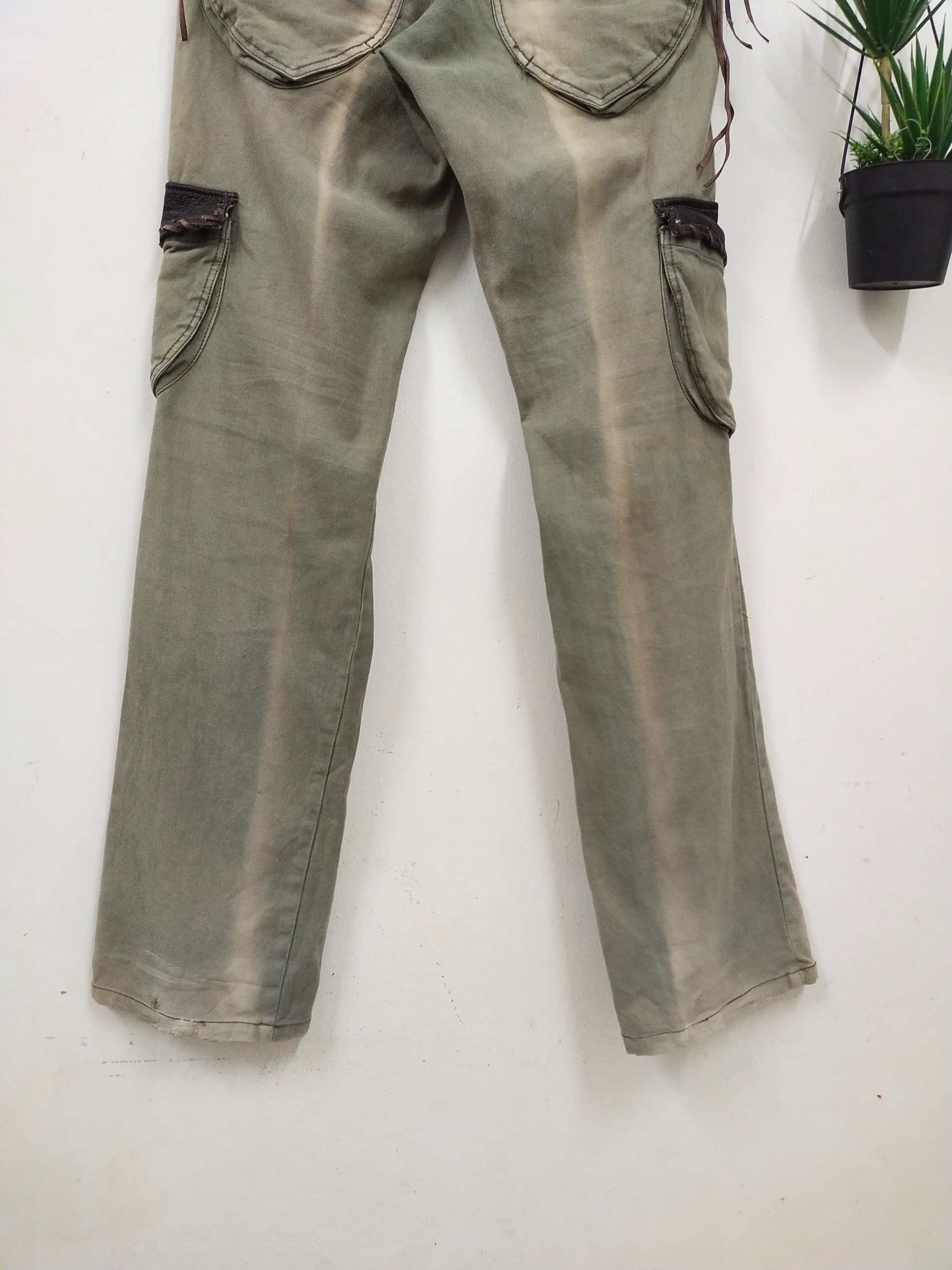Japanese Brand Distressed KAPITAL inspired Cargo pant army Japan brand Size US 34 / EU 50 - 5 Thumbnail