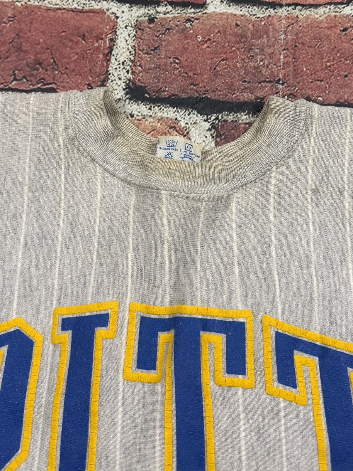 NCAA Vintage Pittsburgh Pitt Panthers MVP Pro Weave Sweatshirt Size US L / EU 52-54 / 3 - 12 Thumbnail