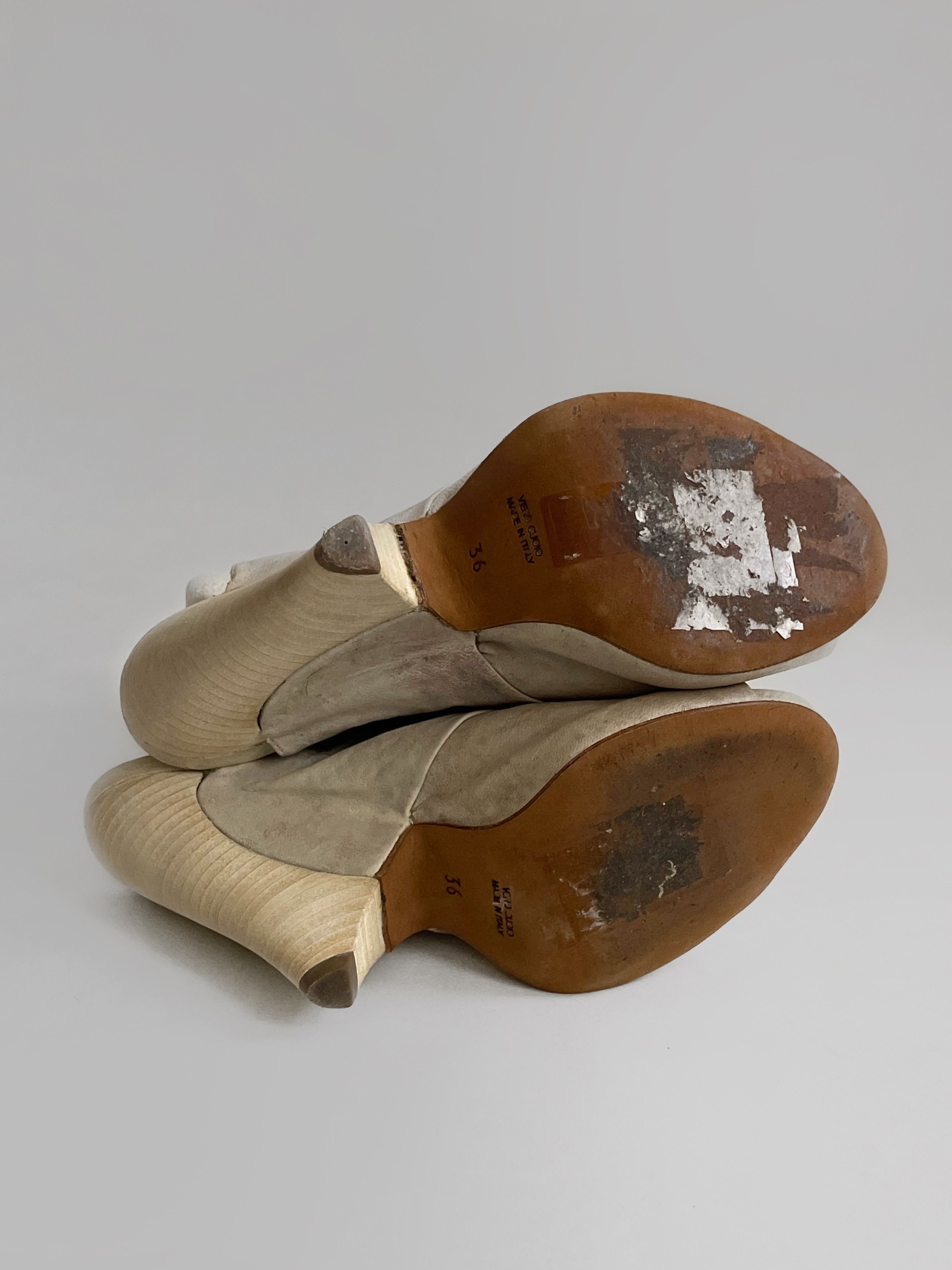 Cinzia Araia Vintage Cinzia Aria Avant-garde leather platform shoes Size US 6.5 / IT 36.5 - 6 Thumbnail