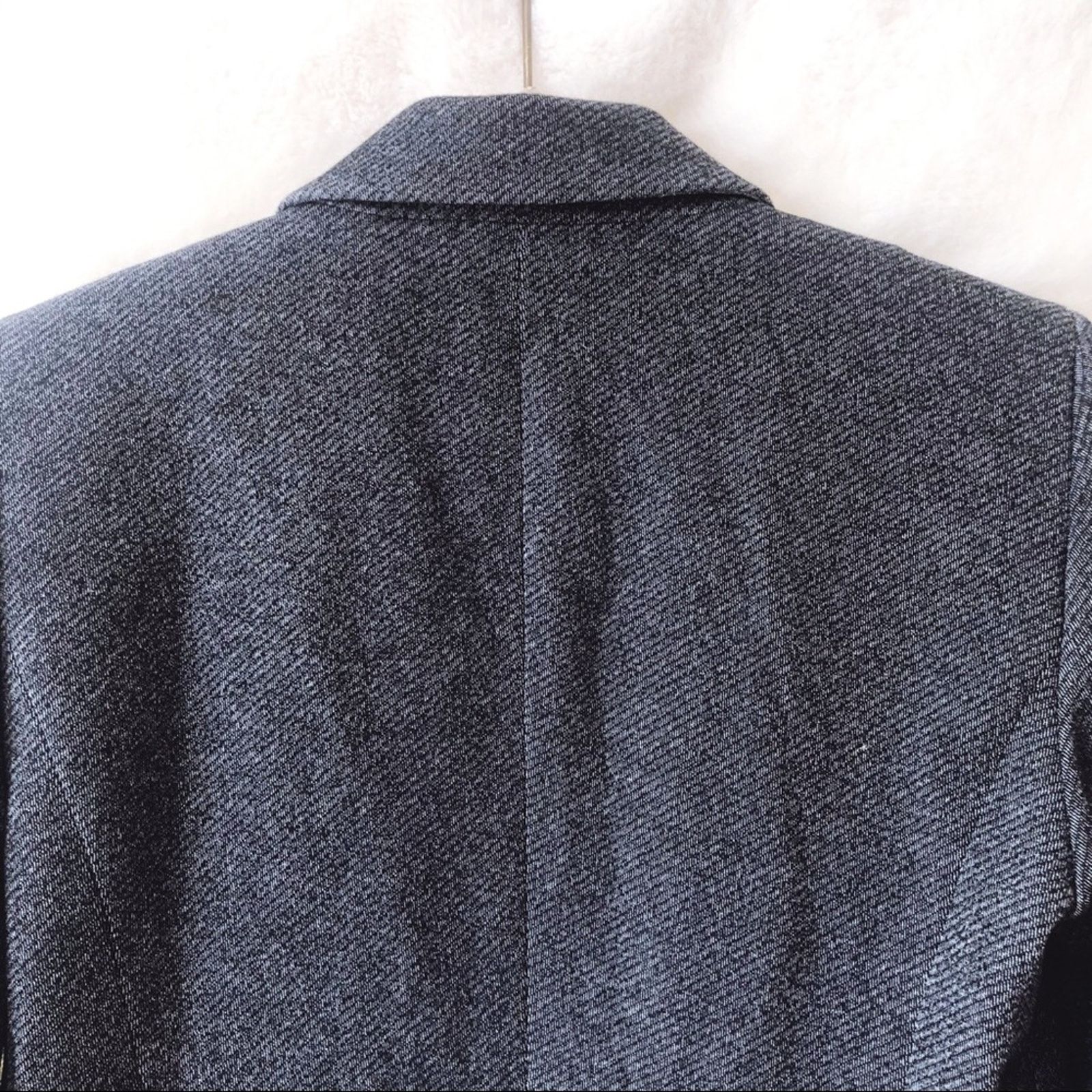 Ann Taylor Ann Taylor Gray Petite One-Button Tailored Blazer Size XS / US 0-2 / IT 36-38 - 2 Thumbnail
