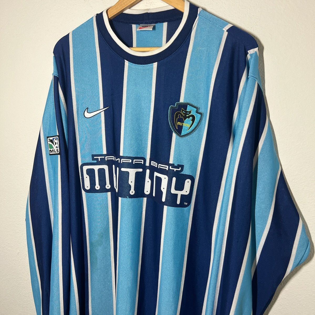 Nike Tampa Bay Mutiny 1997 Home Long Sleeve Jersey | Soccer Size US XL / EU 56 / 4 - 2 Thumbnail