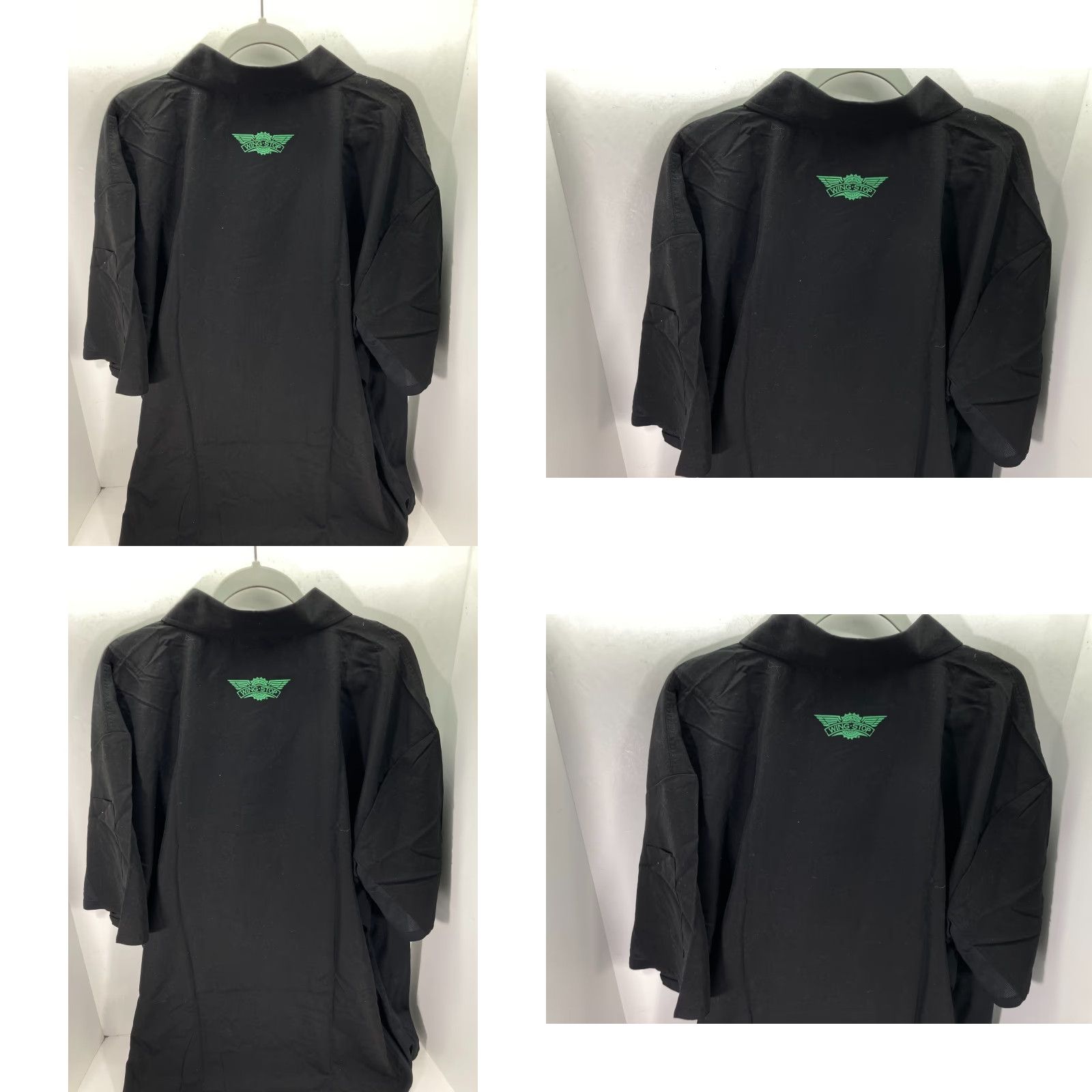 Vintage Image Solutions Wingstop Button-Up Shirt Mens XL Black Short Sleeve Button-Up Shirt Men XL Black Solid Easy Care Pockets Classic, Outdoor Size US XL / EU 56 / 4 - 8 Thumbnail