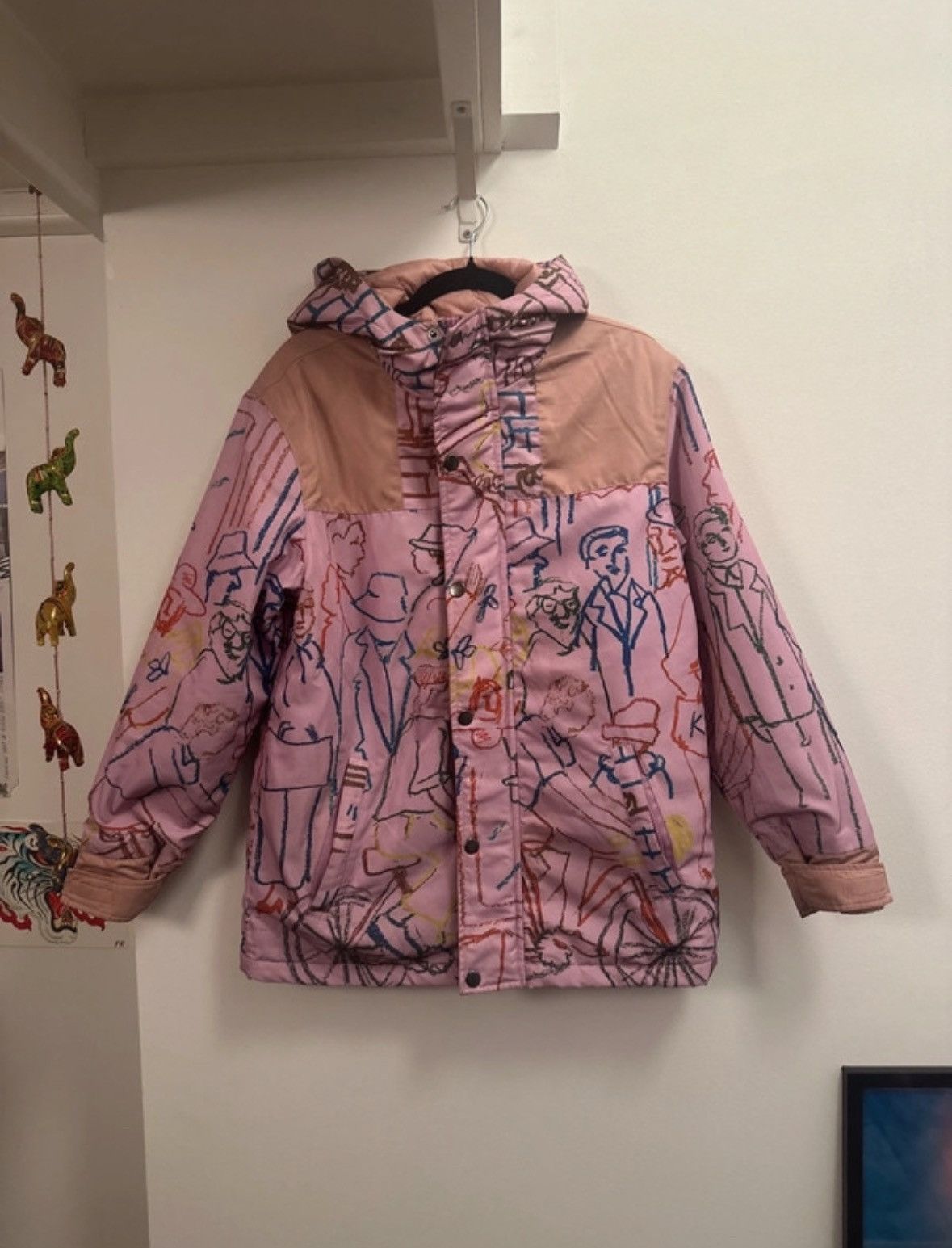 KidSuper Pink scribble graphic jacket Size US S / EU 44-46 / 1 - 1 Thumbnail