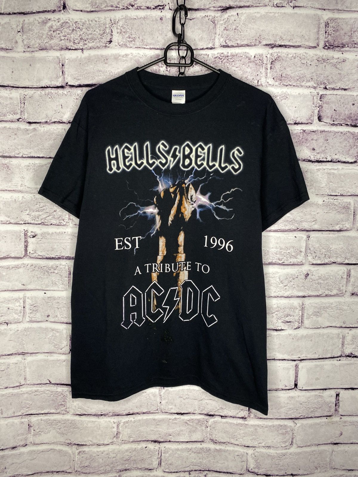 AC/DC Men's T-Shirt AC/DC Hells Bells Est 1996 A Tribute To Tee Size US M / EU 48-50 / 2 - 1 Thumbnail