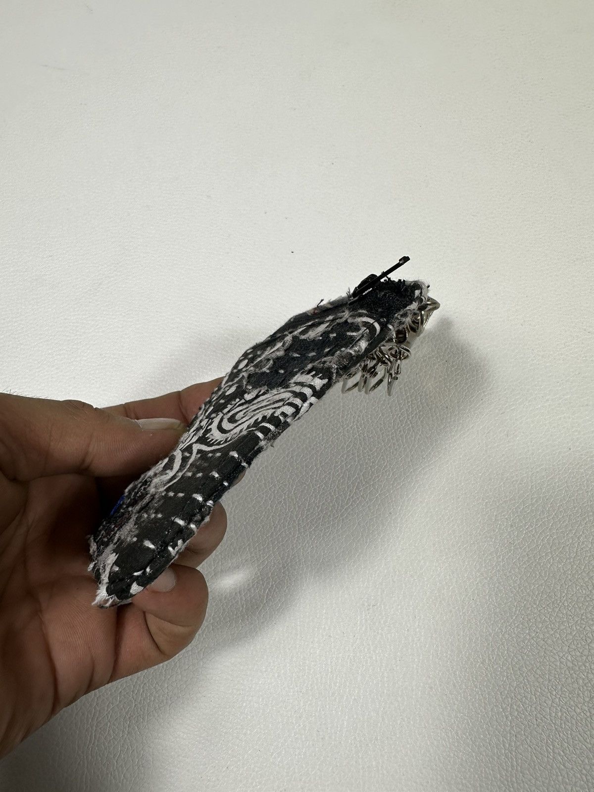Other Custom Made Distressed Paisley Patchwork Keychain Wallet Size ONE SIZE - 5 Thumbnail