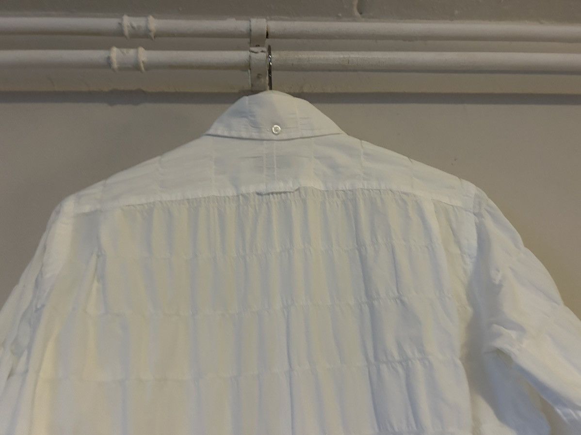 Thom Browne Thom Browne White Quilted Cotton Shirt Size US M / EU 48-50 / 2 - 8 Thumbnail