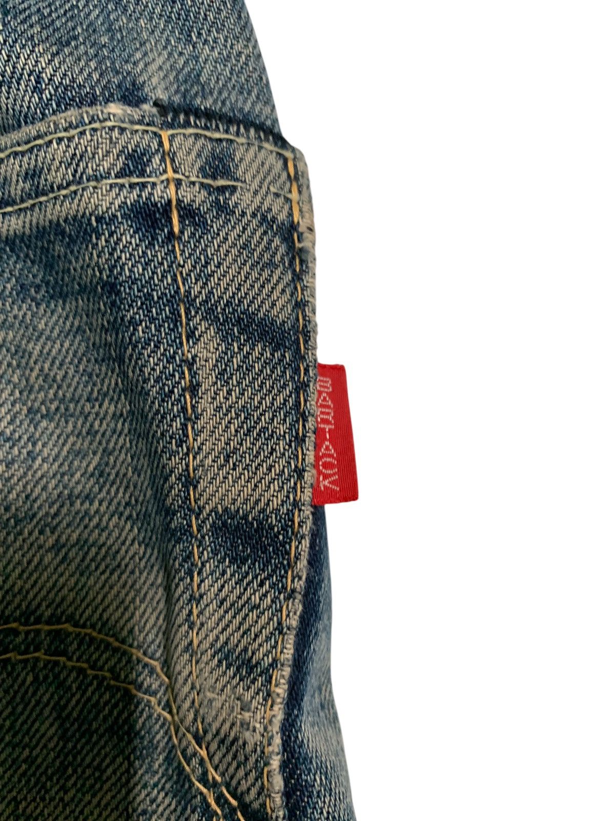 Kapital BARTACK SELVEDGE RUSTY BUTTON FLY JAPANESE DISTRESSED DENIM Size US 28 / EU 44 - 11 Thumbnail