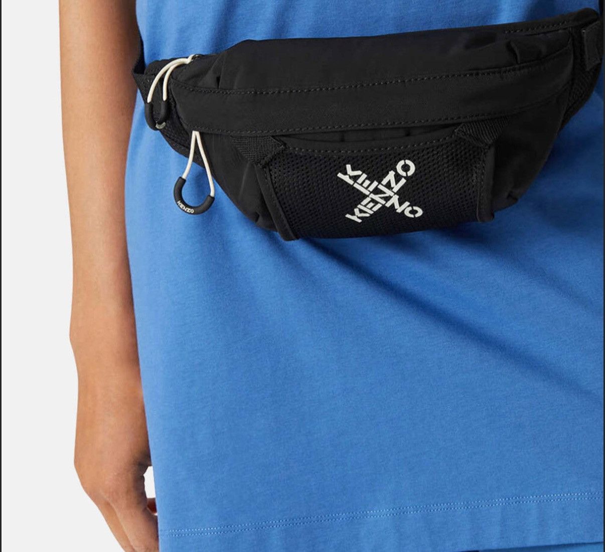 Kenzo Kenzo Black and White Logo Mini Belt Bag (Unisex) Size ONE SIZE - 6 Thumbnail