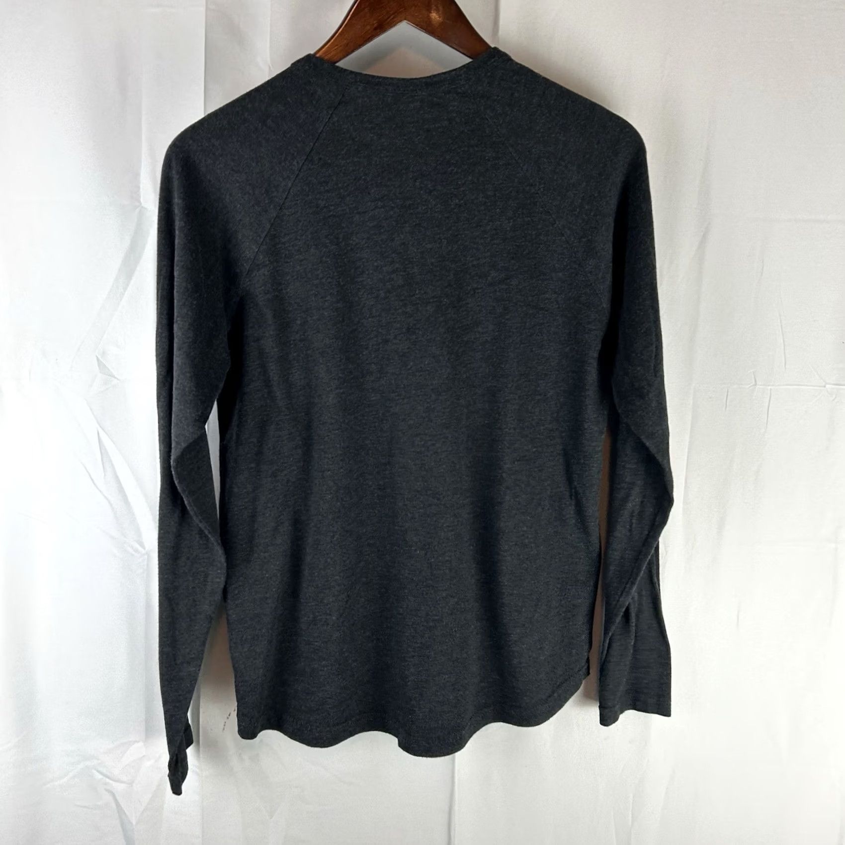 Vintage FORGED Henley T-Shirt USA Made Small Men Regular Short Sleeve Gray Heather Dark Gray Cotton Blend Polyester Button Navy Seals Military USA Mens Shirt Size US S / EU 44-46 / 1 - 7 Thumbnail