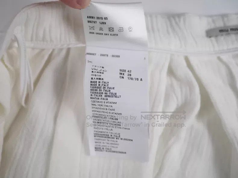 Miu Miu Miu Miu White Floral Patterned Pleated Short Skirt Size 41" - 5 Thumbnail