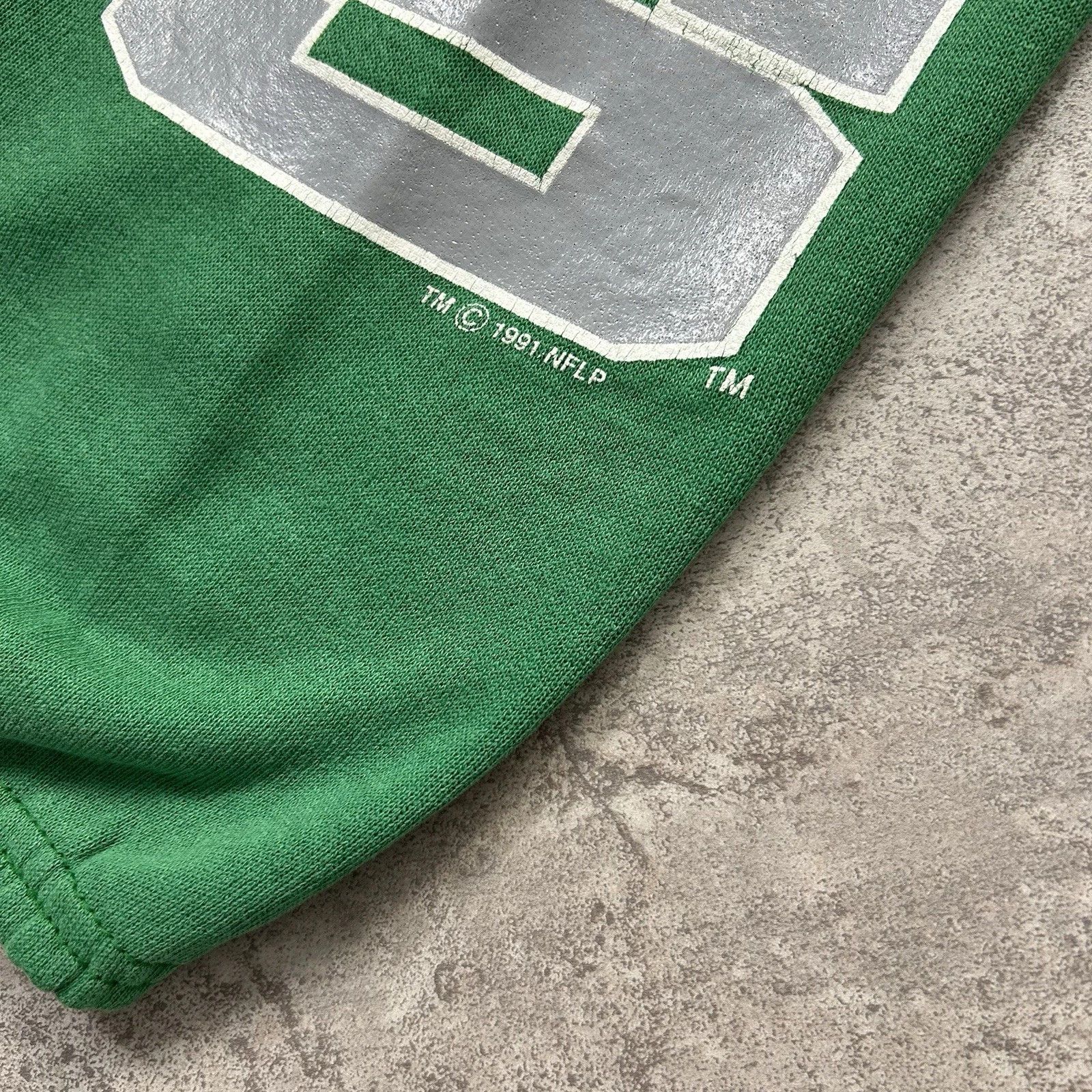 NFL × Vintage PHILADELPHIA EAGLES SWEATPANTS 1991 KELLY GREEN MEN'S SIZE M Size US 30 / EU 46 - 4 Thumbnail