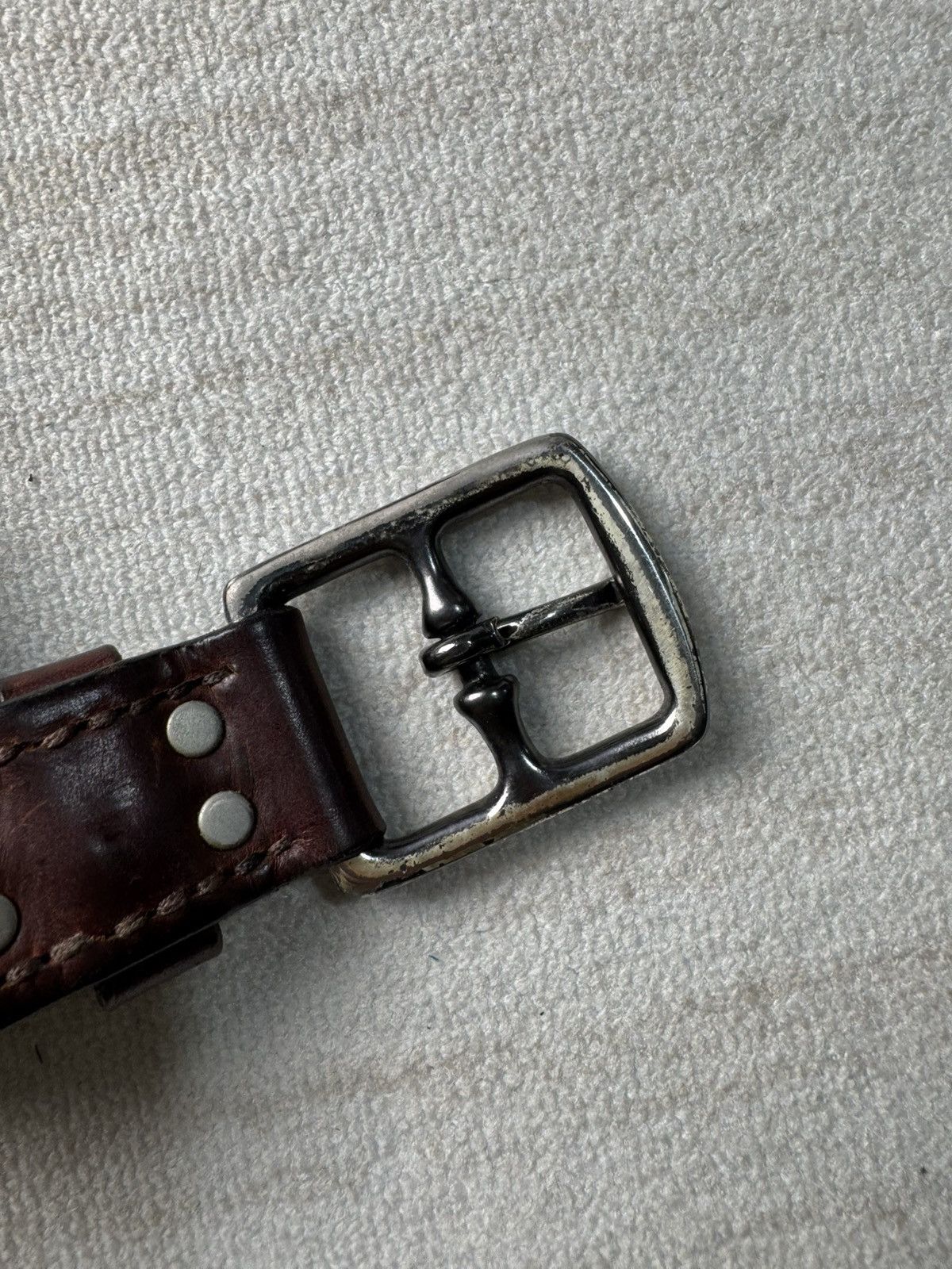 Needles Leather belt Size 30 - 8 Thumbnail
