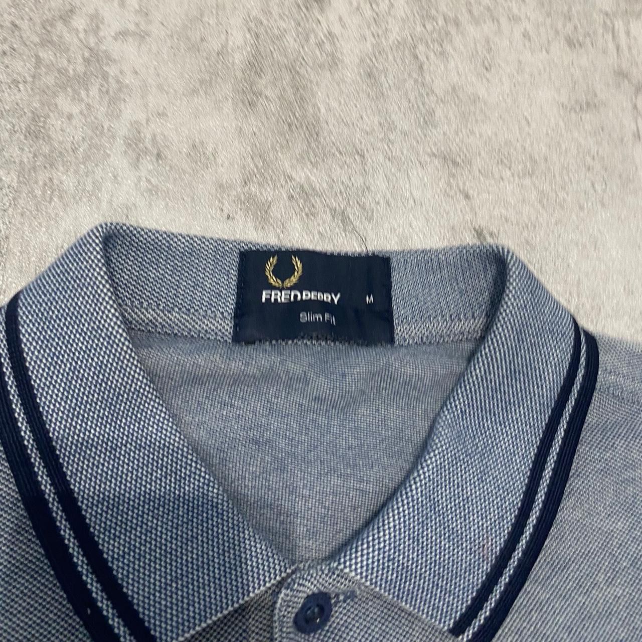 Fred Perry Grey Fred Perry polo shirt with embroidered logo Size US S / EU 44-46 / 1 - 4 Thumbnail