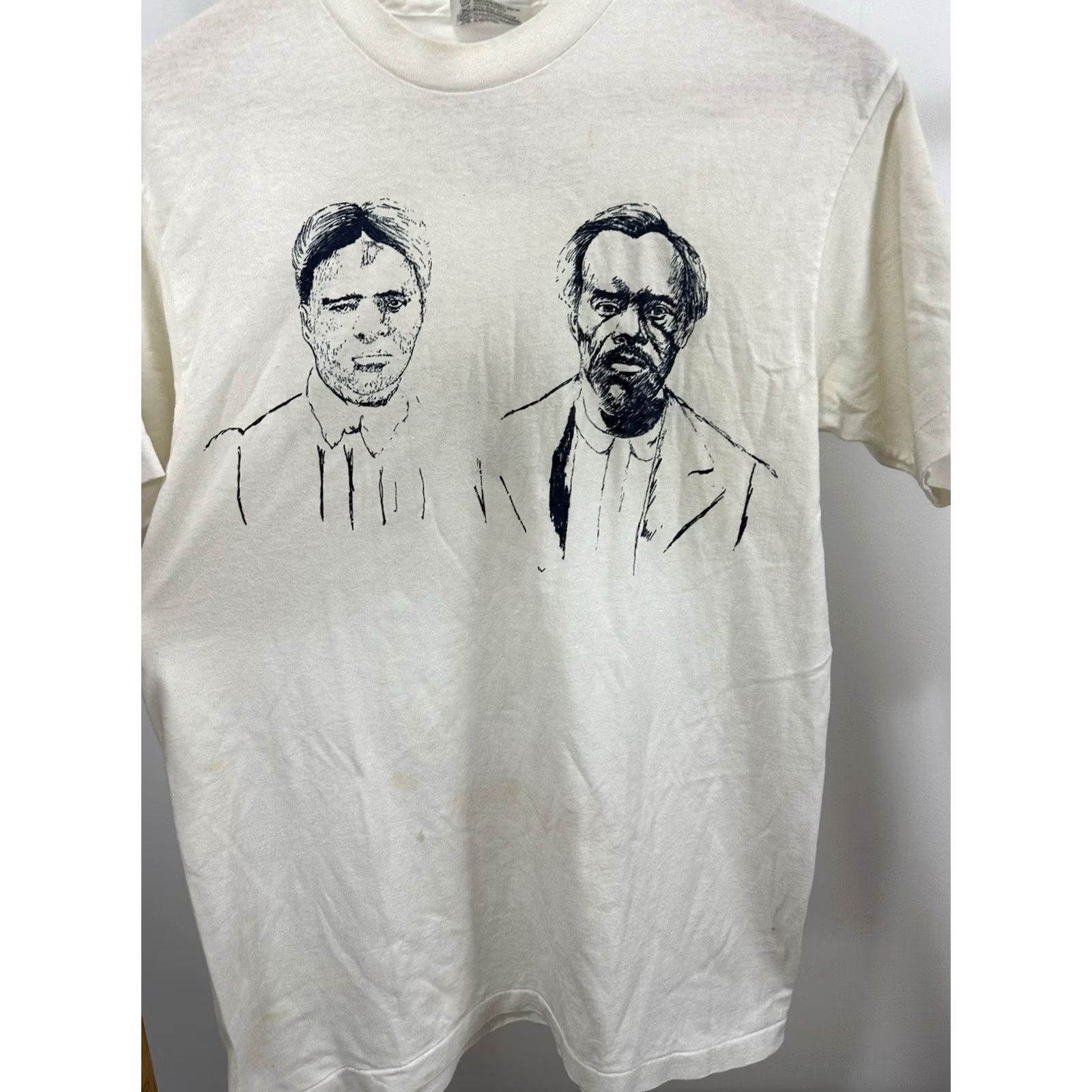 Hanes VTG 80s Harriet Tubman Frederick Douglass T-Shirt M White Hanes Mens History hbcu 90s Theme Size US M / EU 48-50 / 2 - 7 Thumbnail