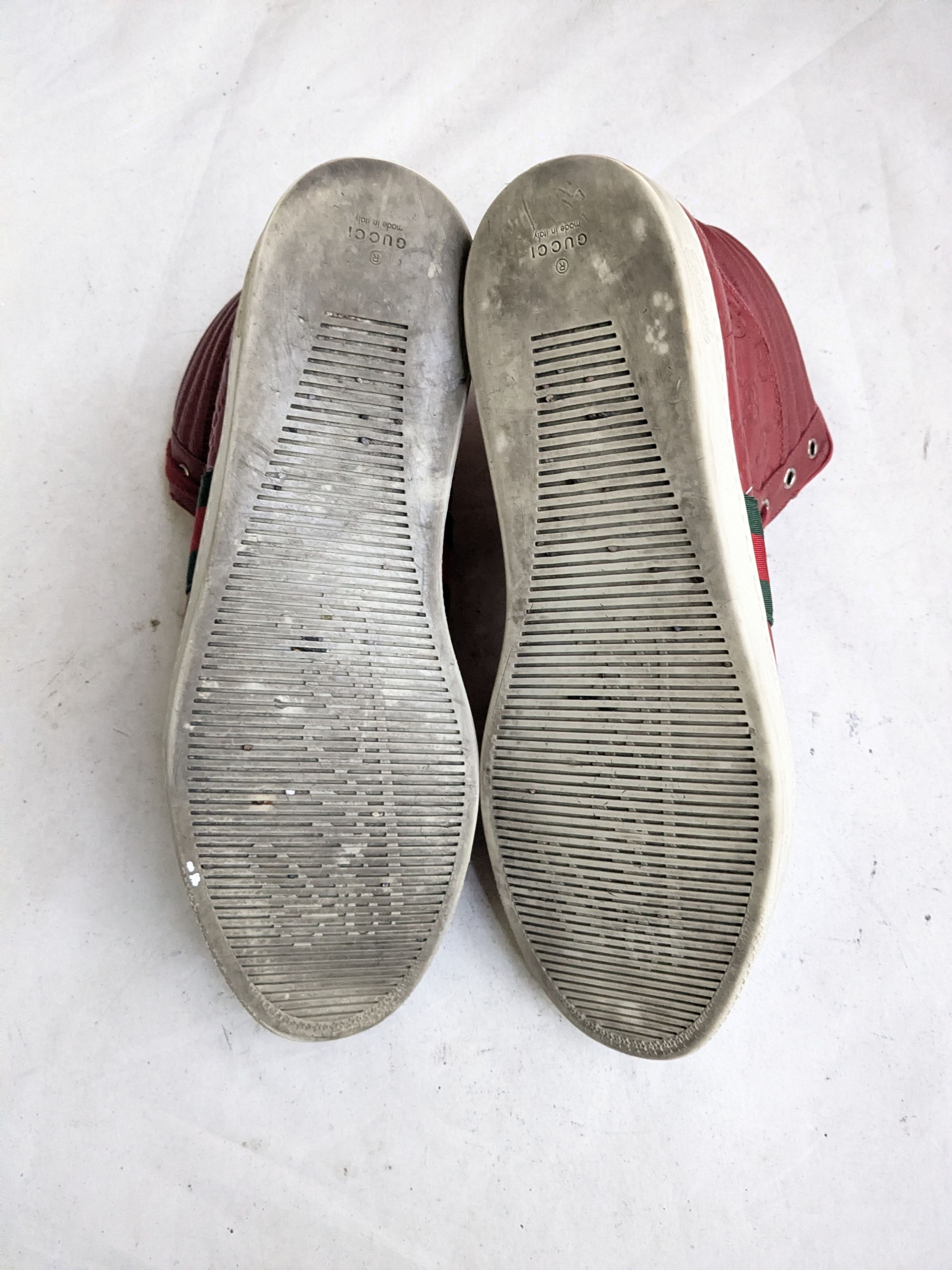 Gucci Gucci Monogram Sneakers 12.5 Leather GG Logo Size US 12.5 / EU 45-46 - 14 Thumbnail