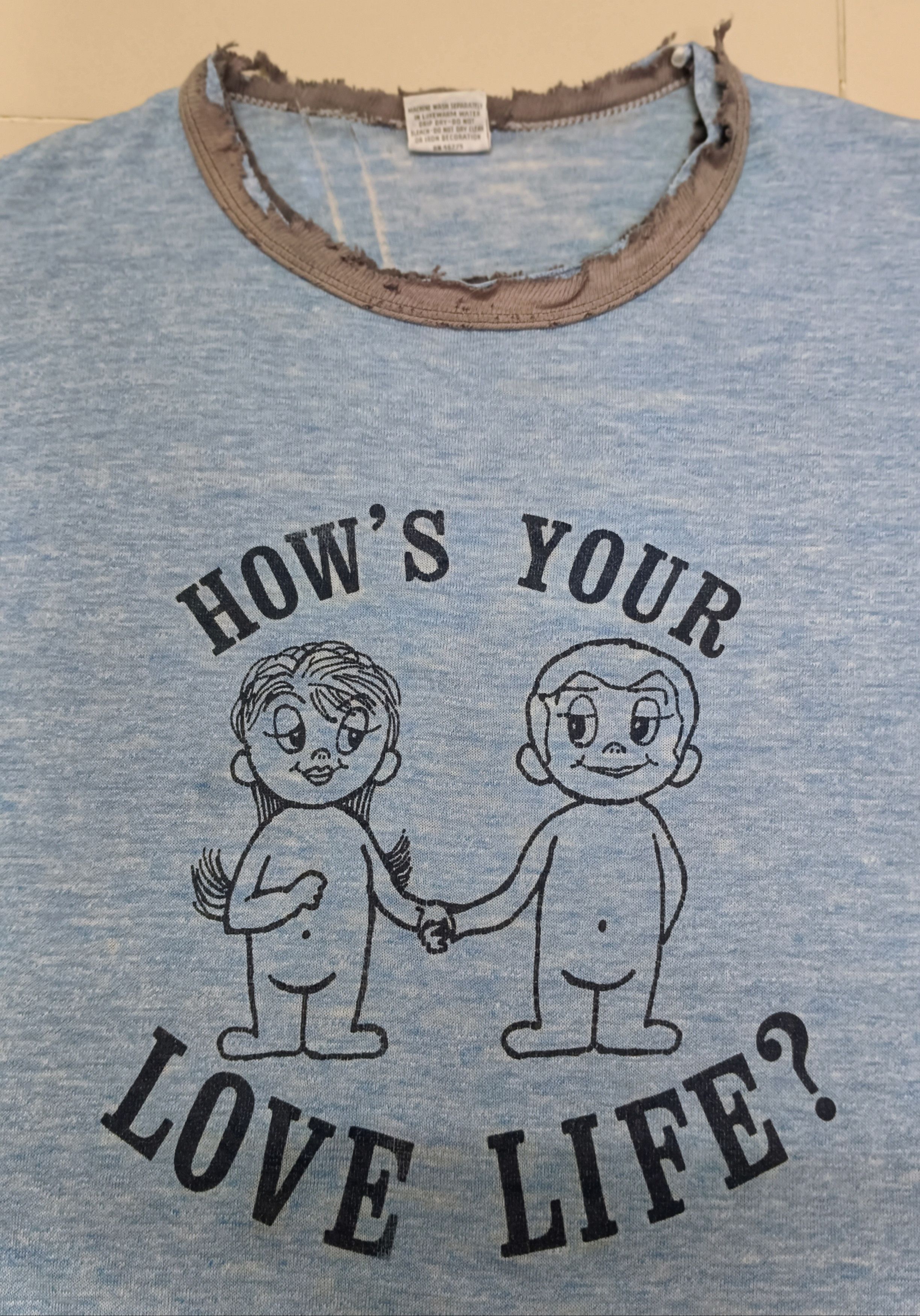 Vintage Vintage 70s thrashed tshirt kim casali love it rare comic Size US M / EU 48-50 / 2 - 2 Thumbnail
