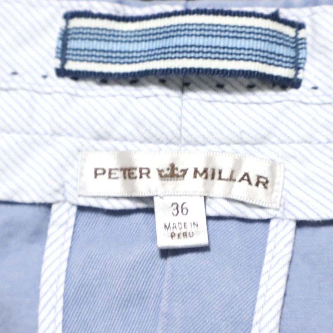Peter Millar Peter Millar Pima Cotton Khaki Chino Shorts Blue Men's 36 Size US 36 / EU 52 - 5 Thumbnail