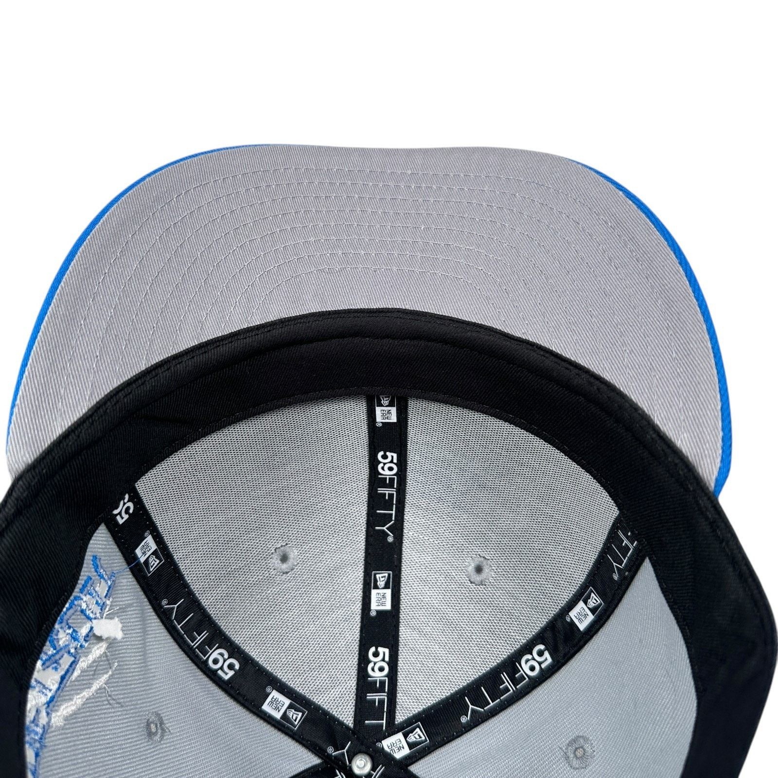 New Era New Era 59FIFTY NFL Scratch Fitted Hat Men’s 7 1/4 Gray Blue Size ONE SIZE - 6 Thumbnail