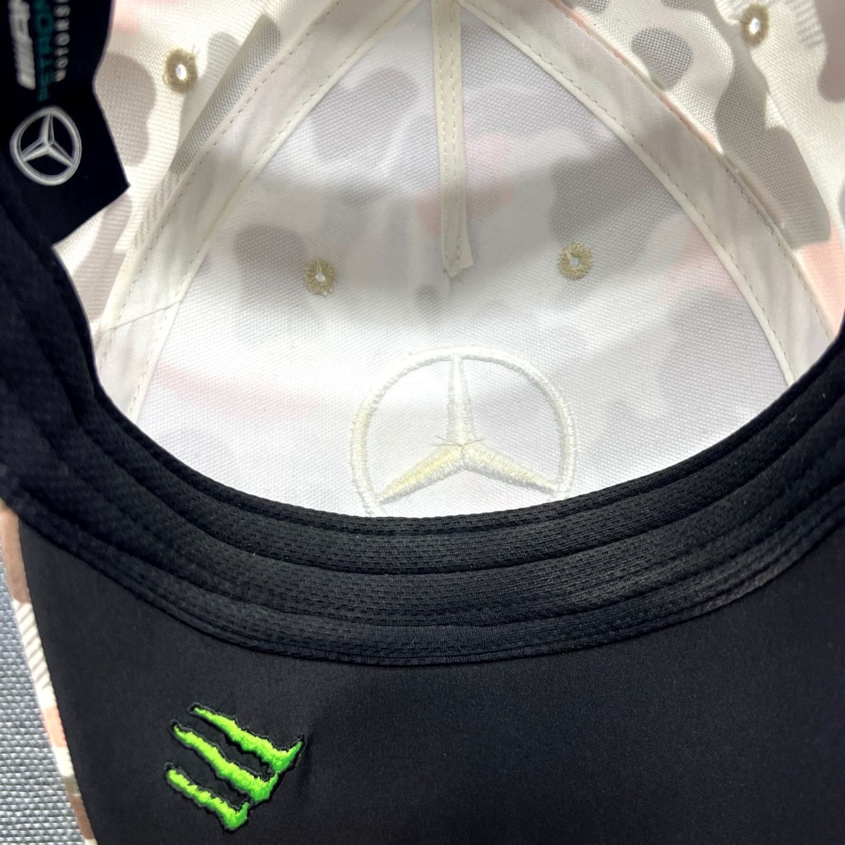 Hamilton Lewis Hamilton 2021 Abu Dhabi Cap Stichd Mercedes-AMG Petronas Formula 1 Camo Baseball Cap Men One Size Multicolor Canvas Acrylic Size ONE SIZE - 3 Thumbnail