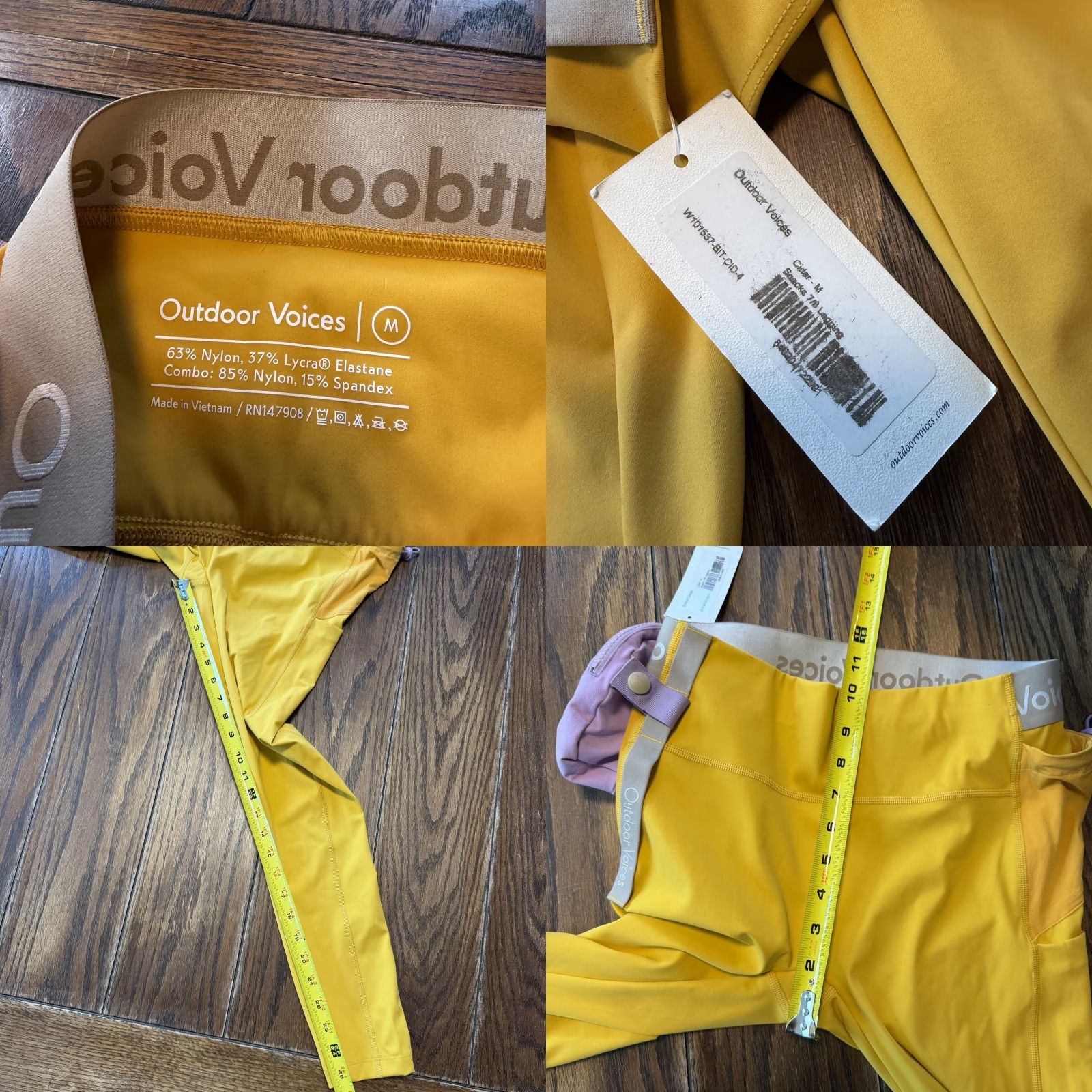 Outdoor Voices Outdoor Voices Leggings Snacks 7/8 Color Yellow Cider Women's Medium NWT Pockets Activewear Fashion Run Yoga Gym Training Size 32" / US 10 / IT 46 - 8 Thumbnail