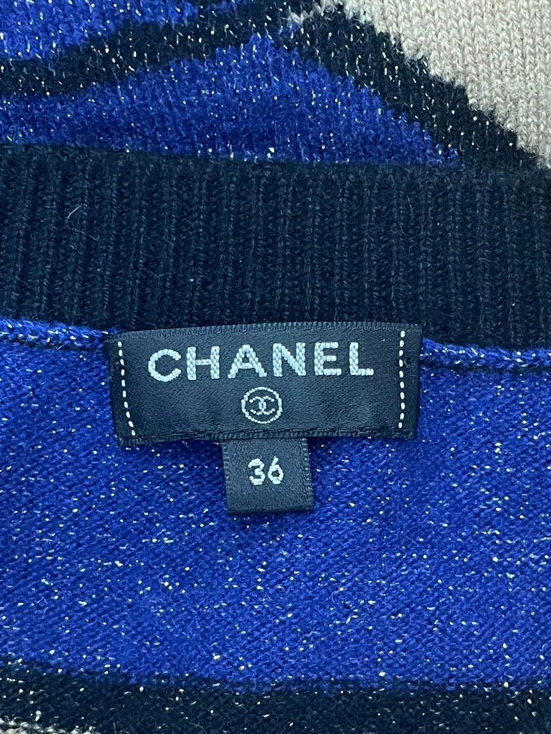 Chanel Chanel Egyptian series Beetle color block cashmere sweater Size XS / US 0-2 / IT 36-38 - 4 Thumbnail