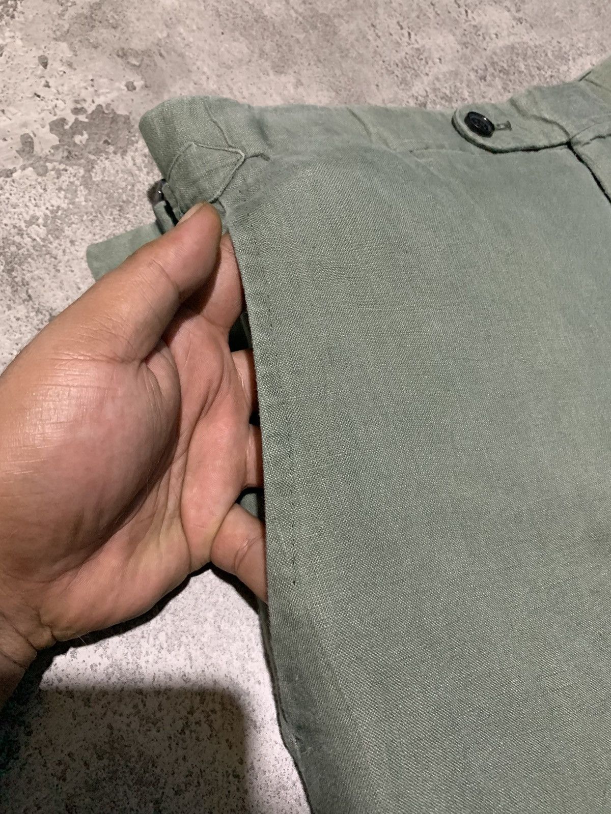 P. Johnson P.Johnson army green linen gurkha pants Size US 30 / EU 46 - 4 Thumbnail