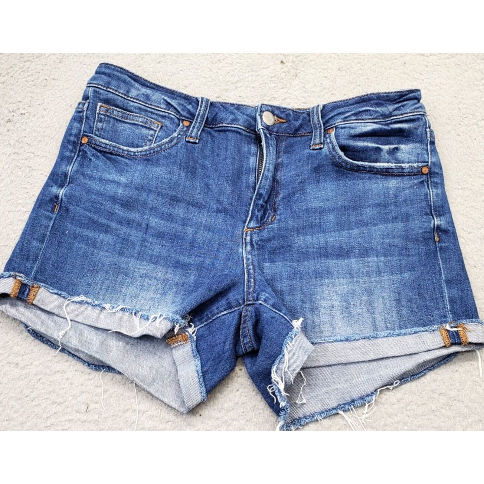 Vintage Joe's Woman Shorts 29 Blue Denim Stretch 5-Pocket Design Outdoor Casual Summer Size 29" - 2 Thumbnail