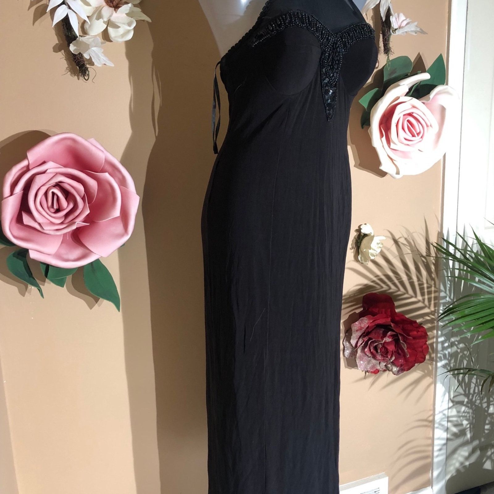 Unknown London Vintage mesh halter,slinky, and beaded at bust Size M / US 6-8 / IT 42-44 - 4 Thumbnail