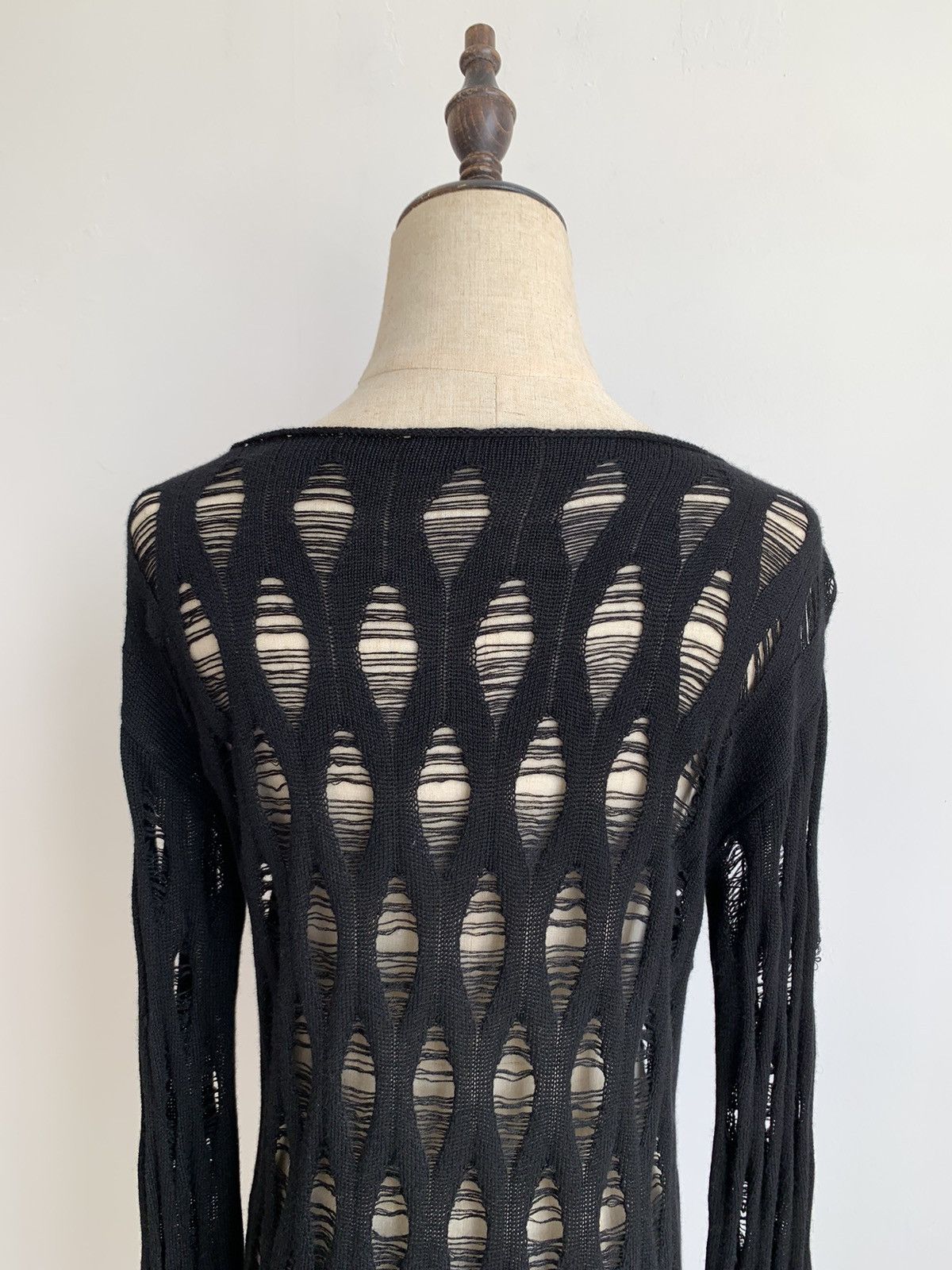 Alexander McQueen Alexander McQueen Distressed Knit Tops Size L / US 10 / IT 46 - 9 Thumbnail