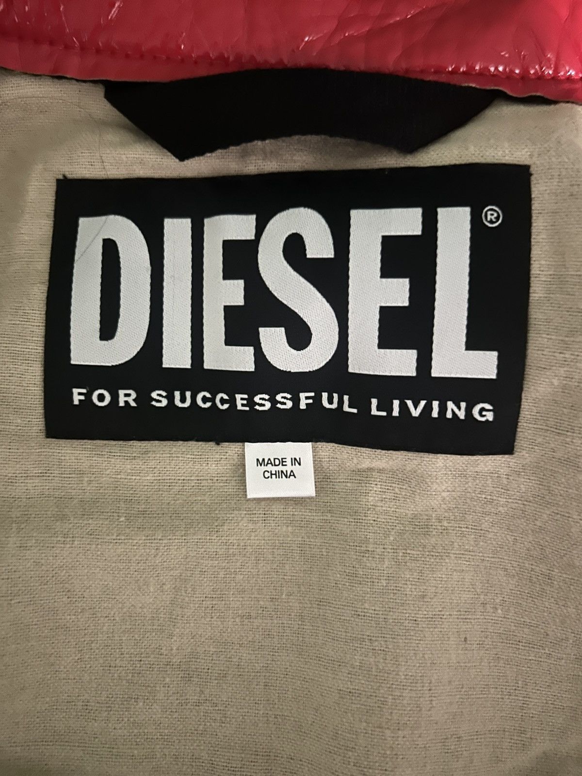 Diesel Diesel Red Vinyl Jacket Size US M / EU 48-50 / 2 - 4 Thumbnail